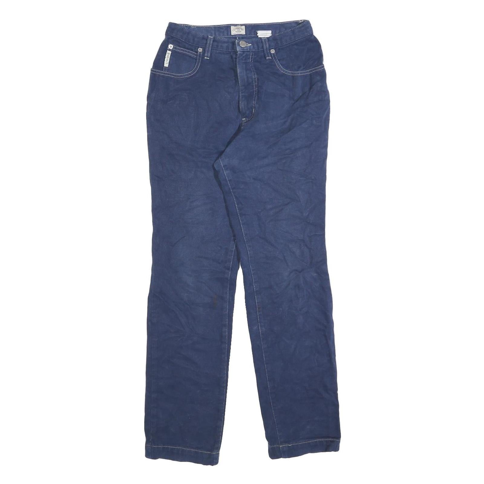 ARMANI JEANS Womens Jeans Blue Regular Straight Denim W24 L28 Stylish Refurbished - N/A refurbished available on Cerqular