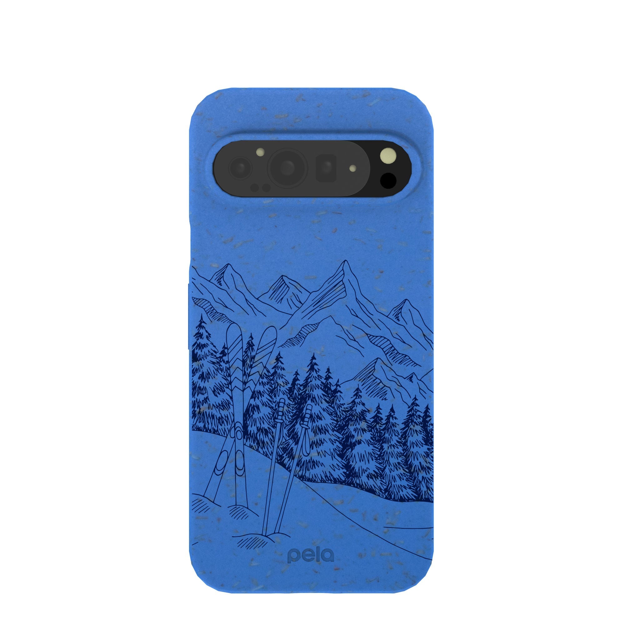 Electric Blue Backcountry Ski Google Pixel 9 Pro XL Case Refurbished - Pela Case refurbished available on Cerqular
