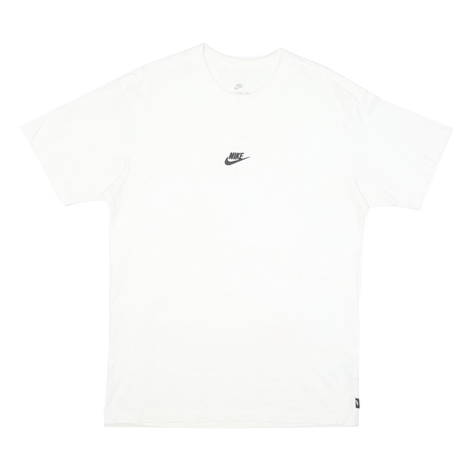 NIKE Mens White S Logo T-Shirt S Short Sleeve Crew Neck Classic Cotton Blend Refurbished - N/A refurbished available on Cerqular
