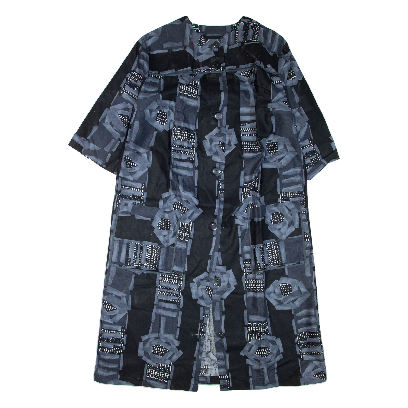 Womens Day Dress Blue Short Sleeve Knee Length L Refurbished - N/A refurbished available on Cerqular