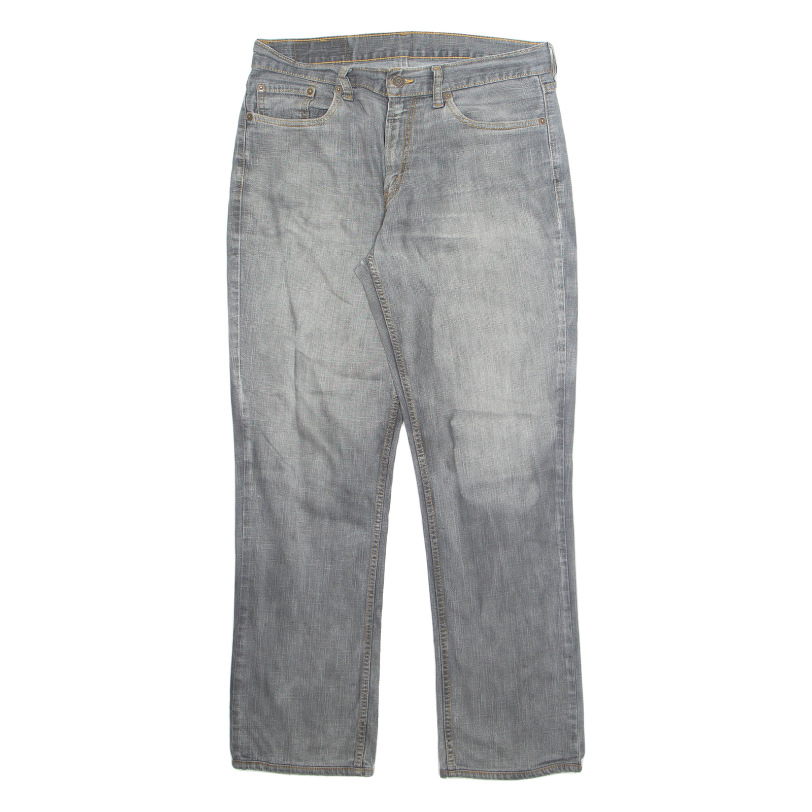 LEVI'S Mens Jeans Grey Regular Straight W32 L29 Refurbished - N/A refurbished available on Cerqular