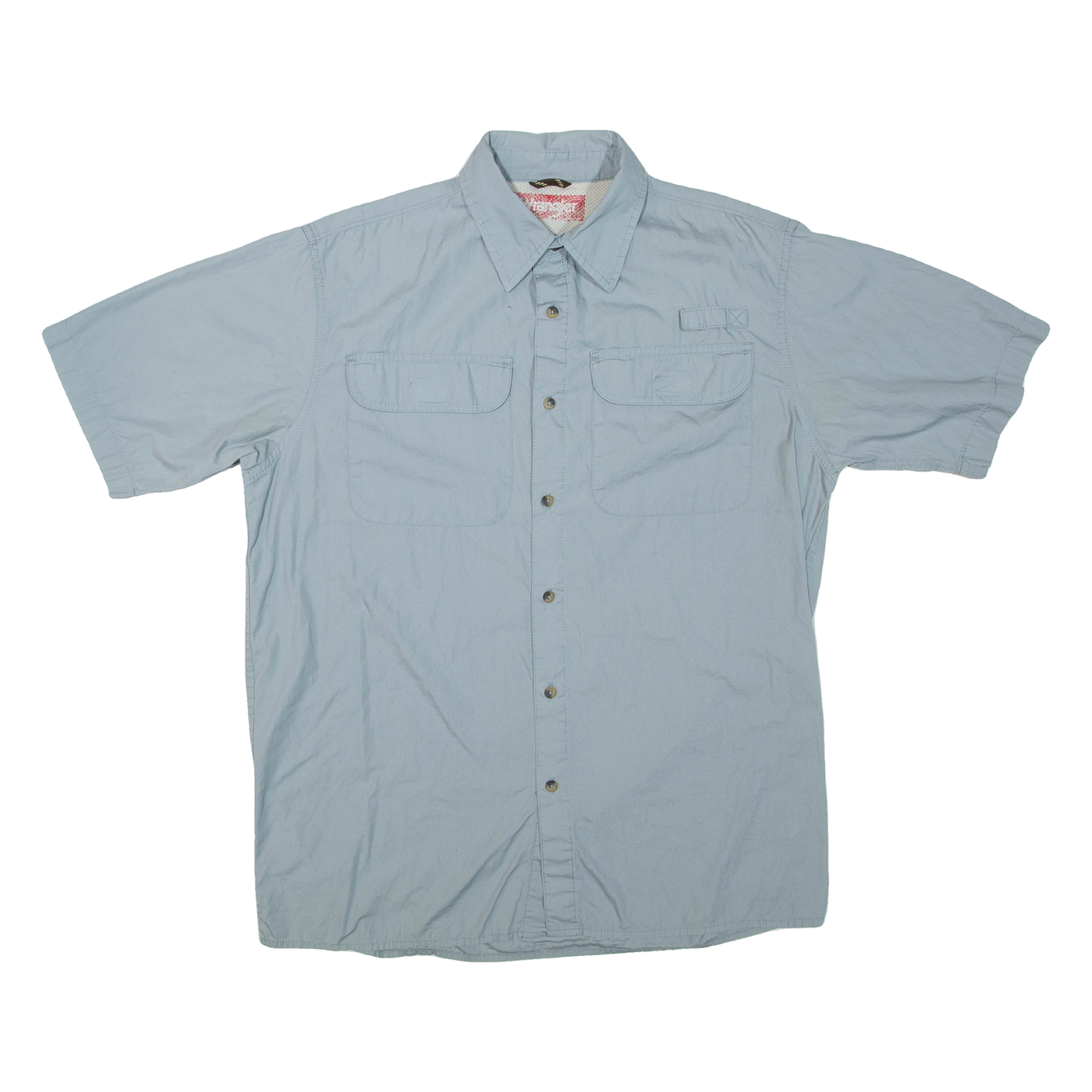 WRANGLER Mens Plain Shirt Grey M Refurbished - N/A refurbished available on Cerqular