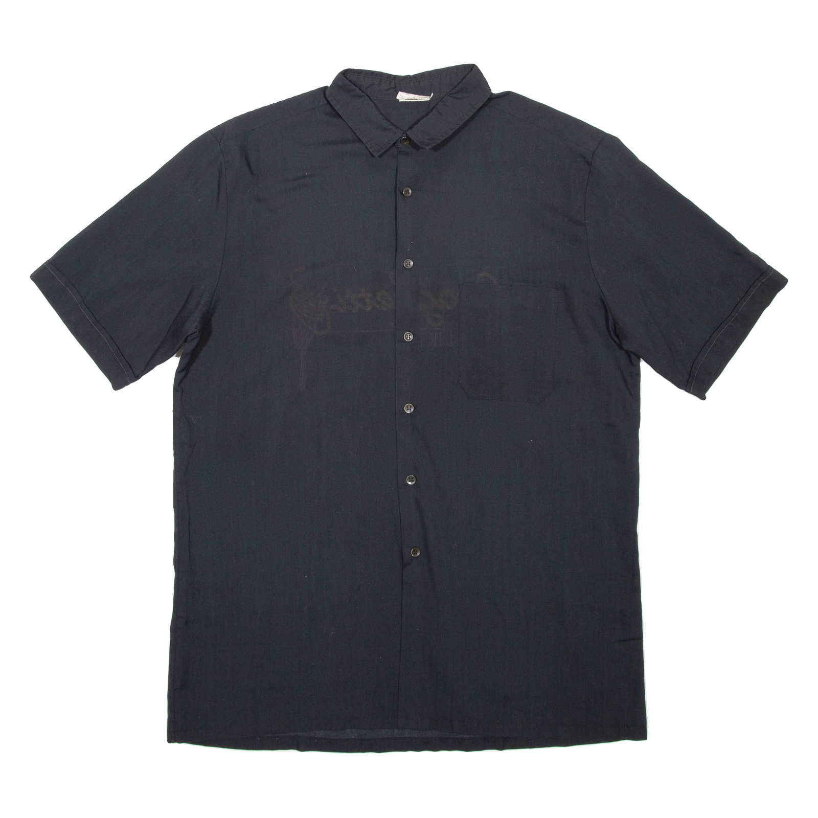 Spaghetti Factory Mens Plain Shirt Black L Refurbished - N/A refurbished available on Cerqular