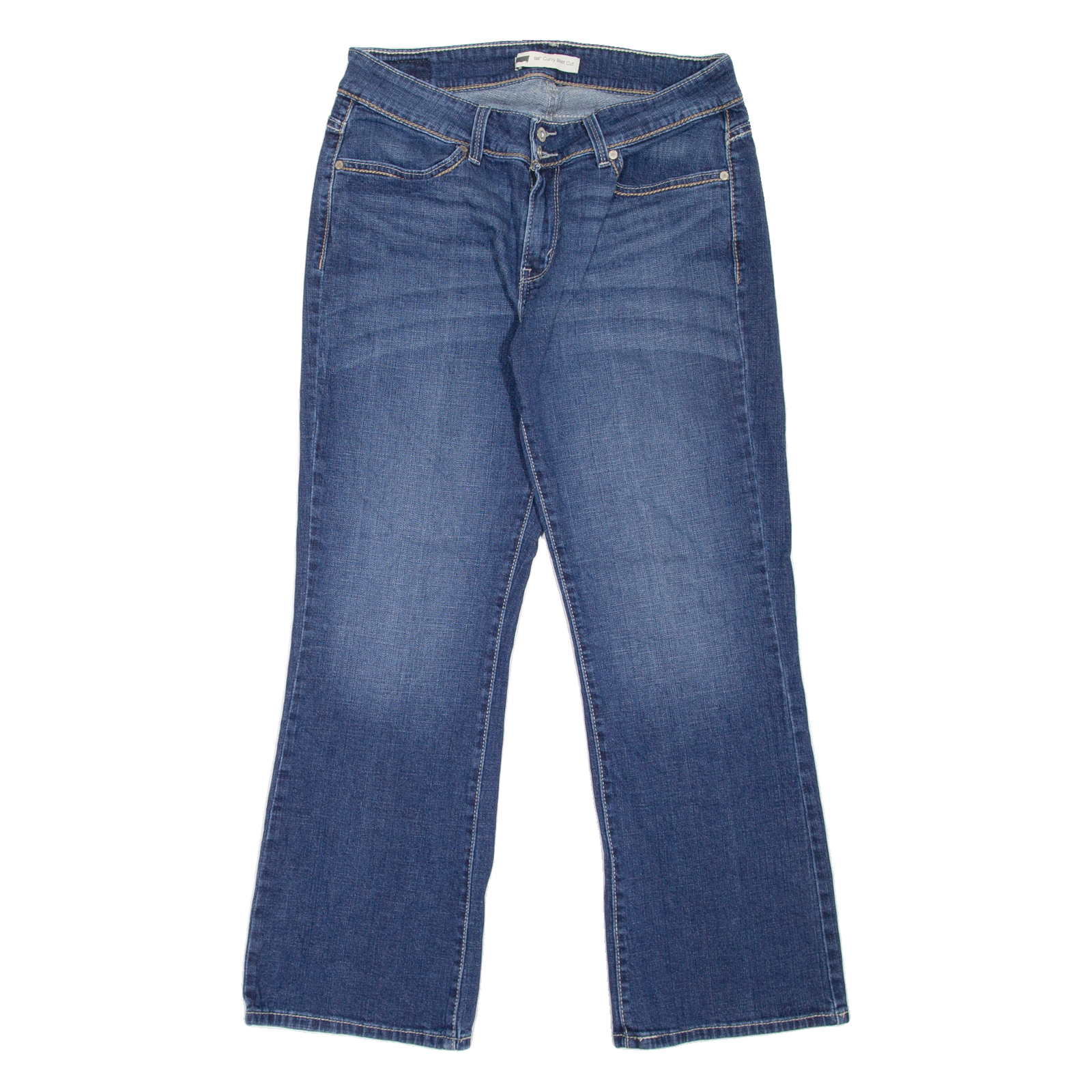 LEVI'S 529 Curvy Womens Jeans Blue Regular Bootcut Stone Wash W30 L28 Refurbished - N/A refurbished available on Cerqular