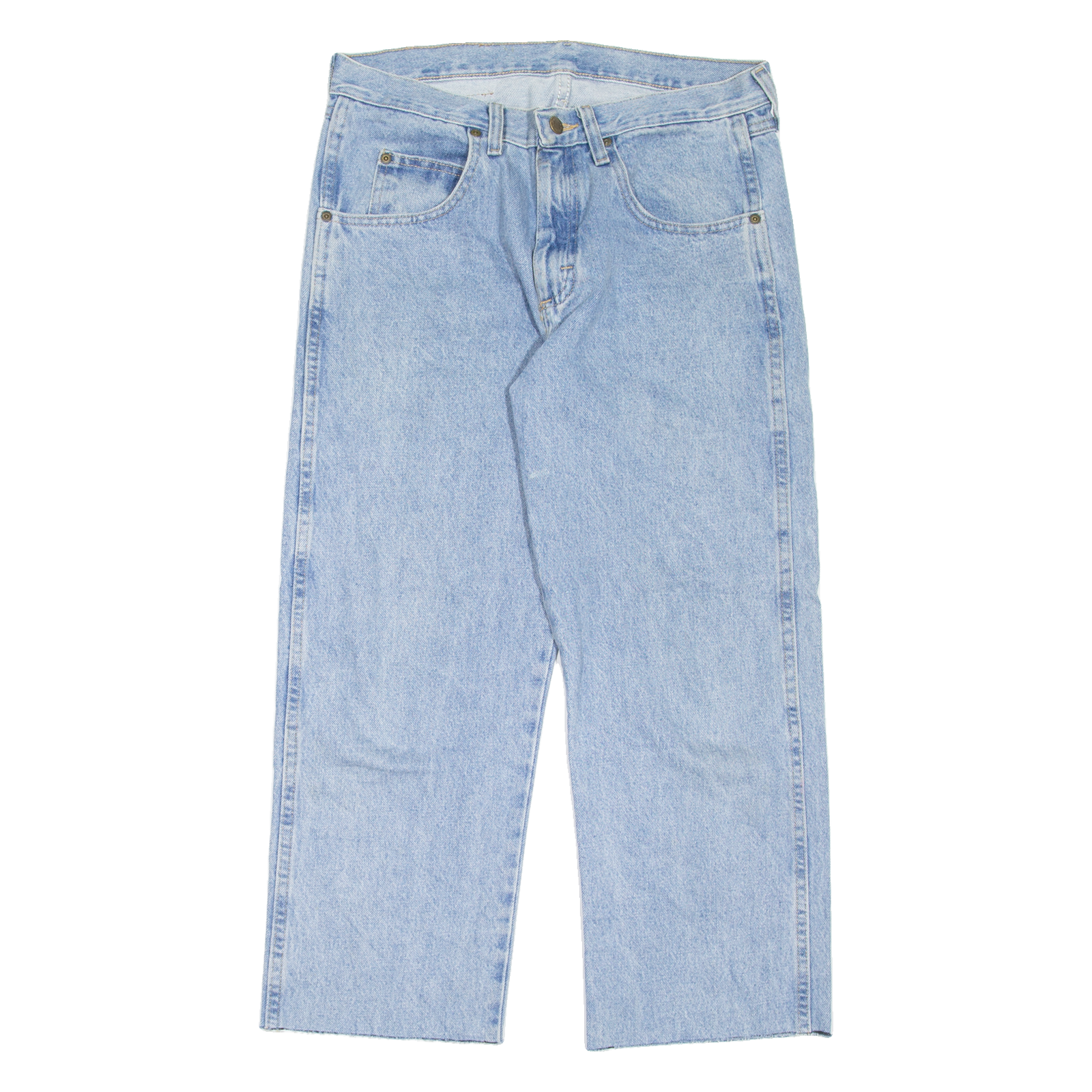 WRANGLER Mens Jeans Blue Regular Straight W32 L25 Refurbished - N/A refurbished available on Cerqular