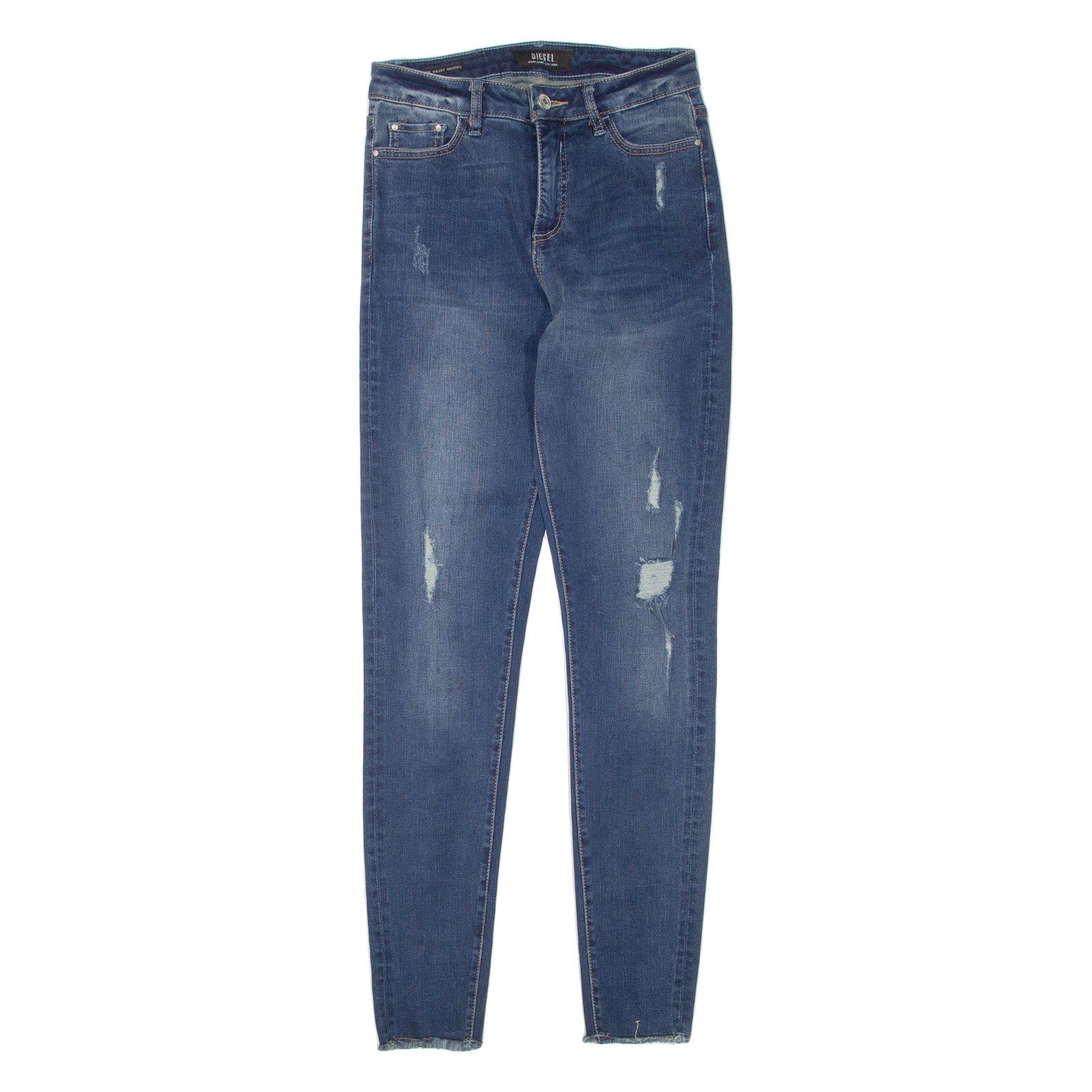 DIESEL Distressed Womens Jeans Blue Regular Skinny Stone Wash W29 L32 Refurbished - N/A refurbished available on Cerqular
