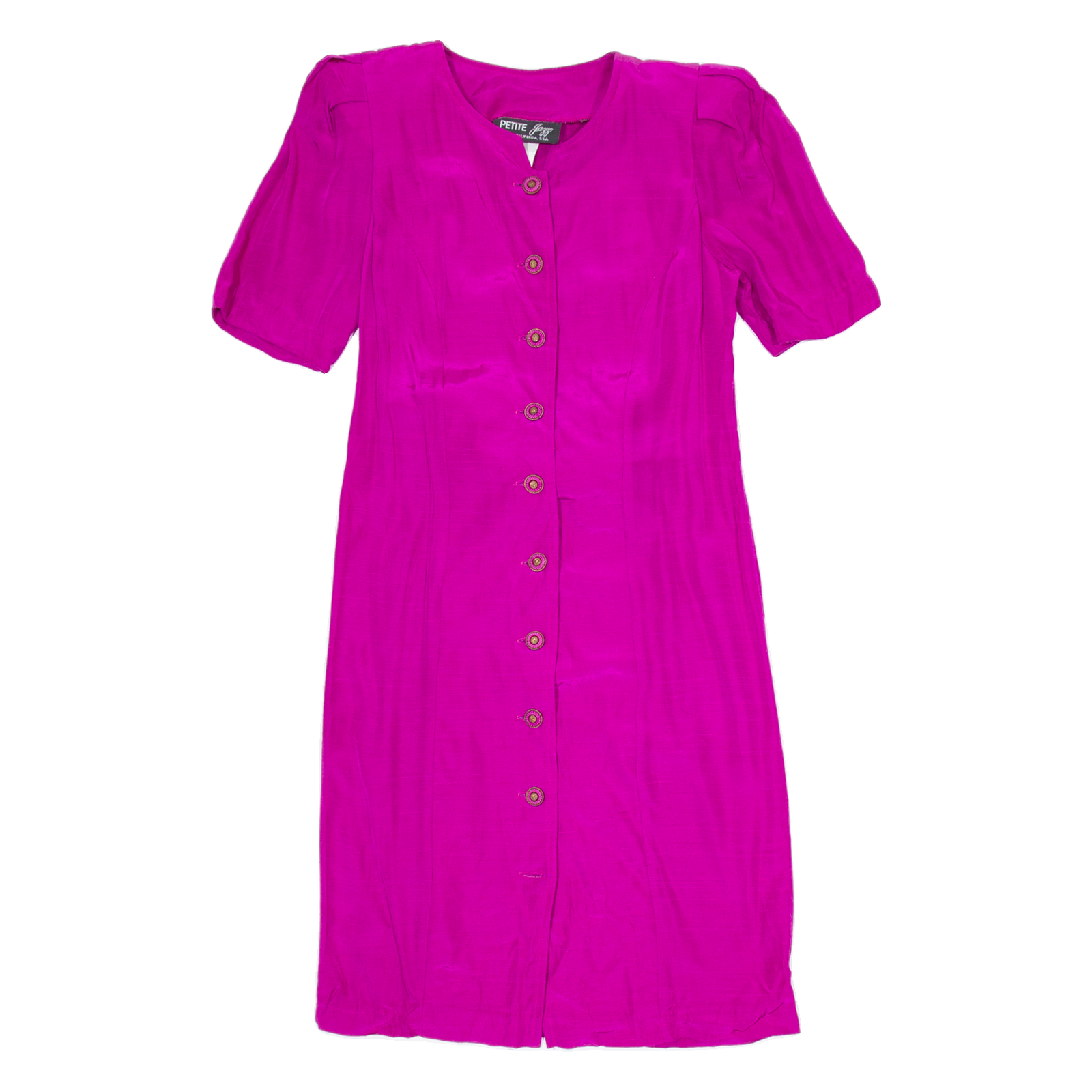 PETITE JAZZ Womens Pencil Dress Pink 90s Short Sleeve Knee Length S Refurbished - N/A refurbished available on Cerqular