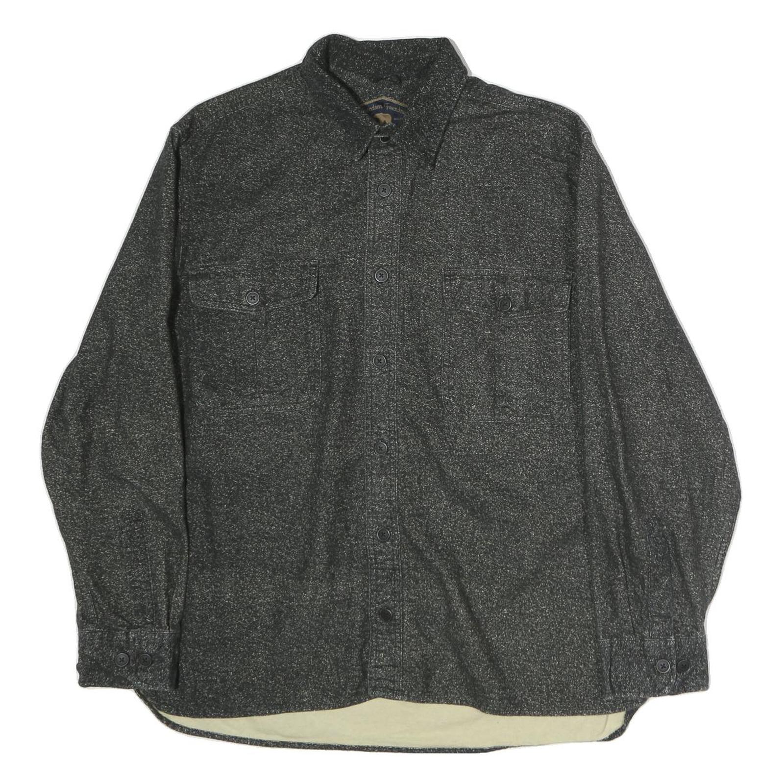 FREEDOM FOUNDRY Mens Black Cotton Shirt XL Button Front Casual Workwear Refurbished - N/A refurbished available on Cerqular