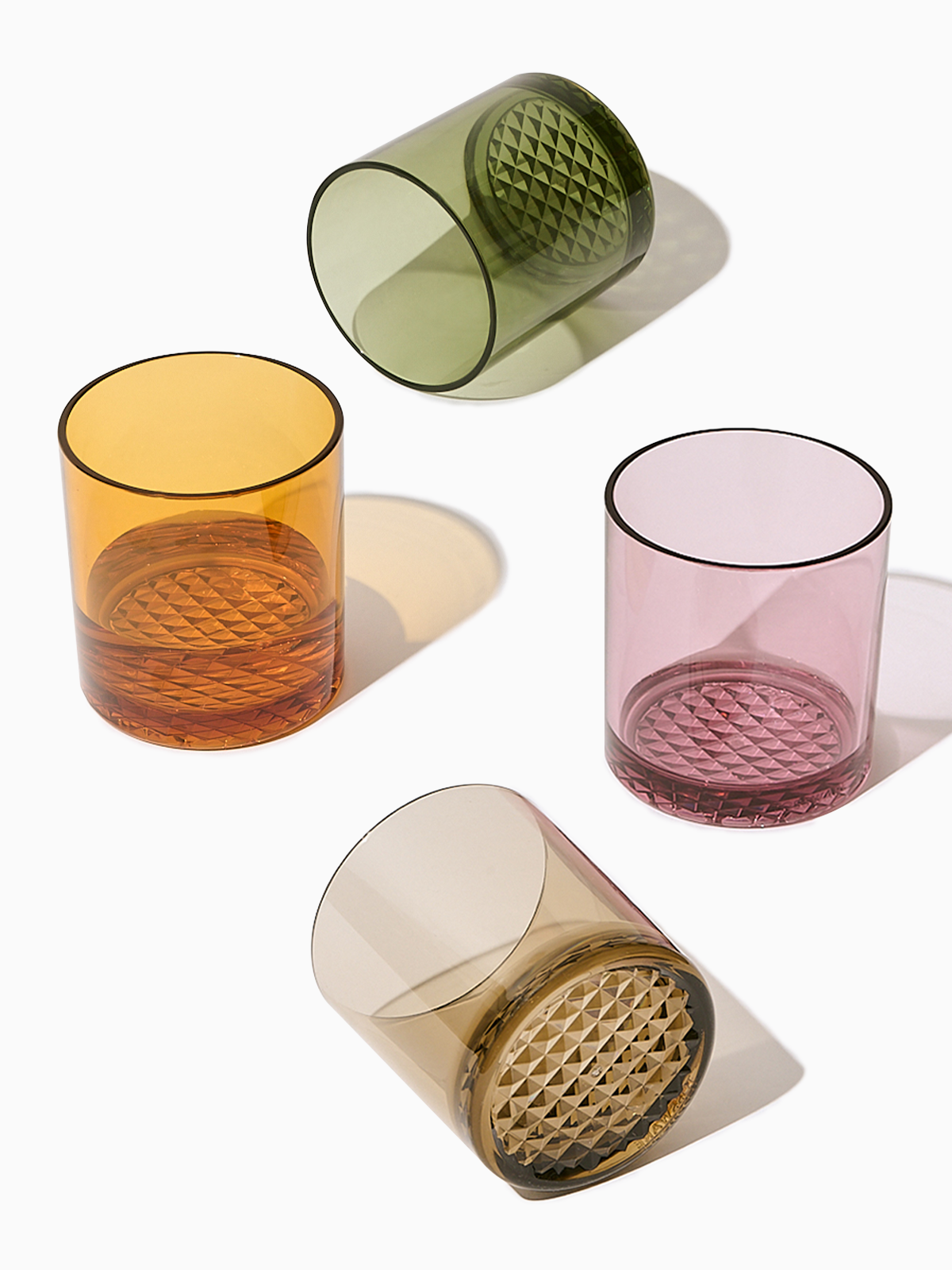 RESERVE 12oz Old Fashioned Color Series Tritan™ Copolyester Glass Mixed Set | Size: 24 Pack | Style: Clear Cup Refurbished - Tossware refurbished available on Cerqular