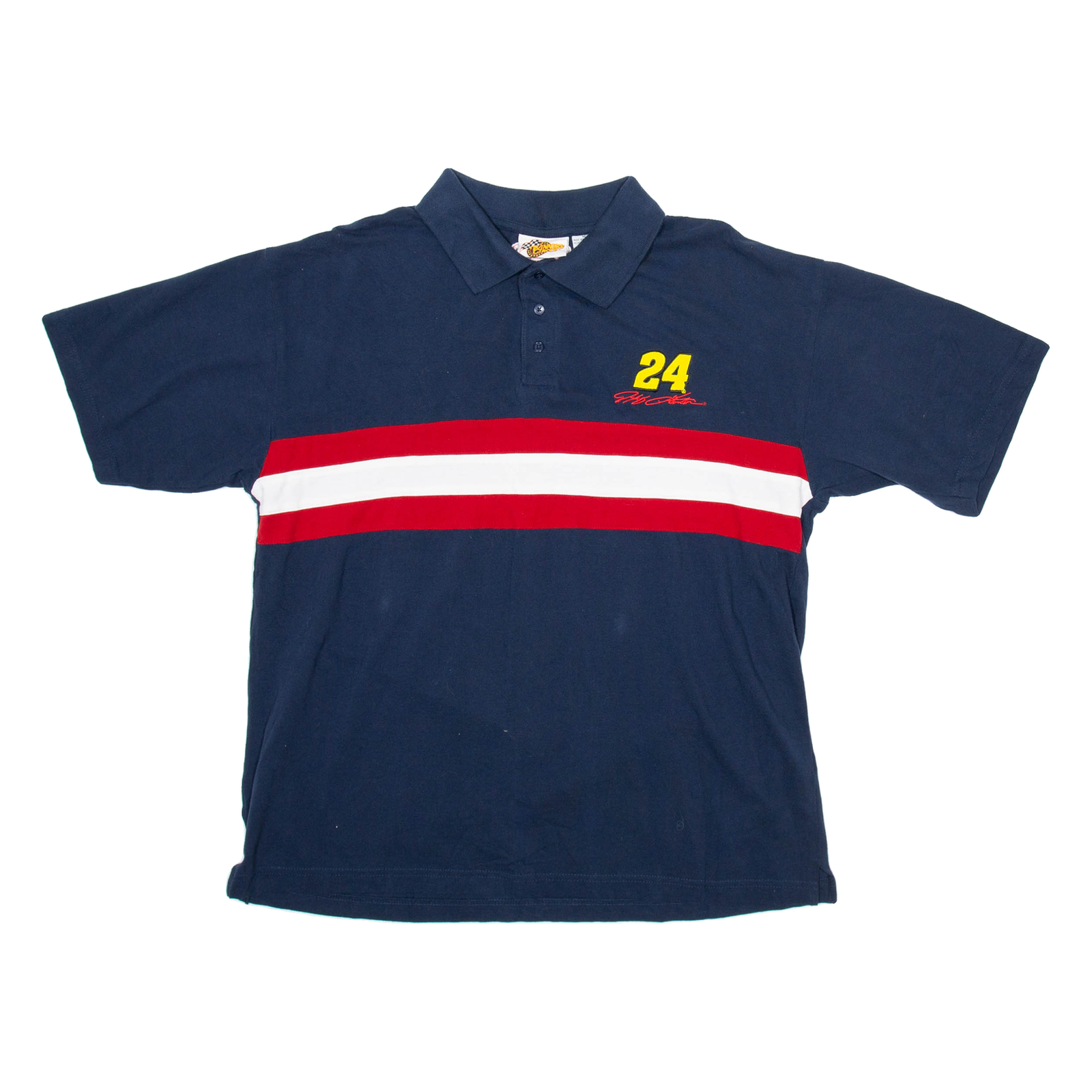 WINNERS CIRCLE Mens Polo Shirt Blue Striped XL Refurbished - N/A refurbished available on Cerqular
