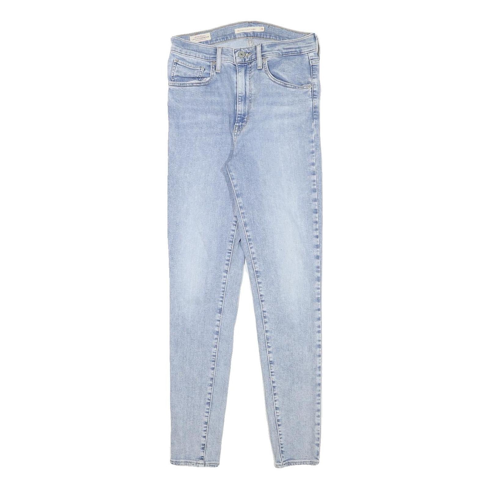LEVI'S Womens Jeans Blue Slim Skinny Denim Light W25 L27 Stretch Cotton Blend Refurbished - N/A refurbished available on Cerqular