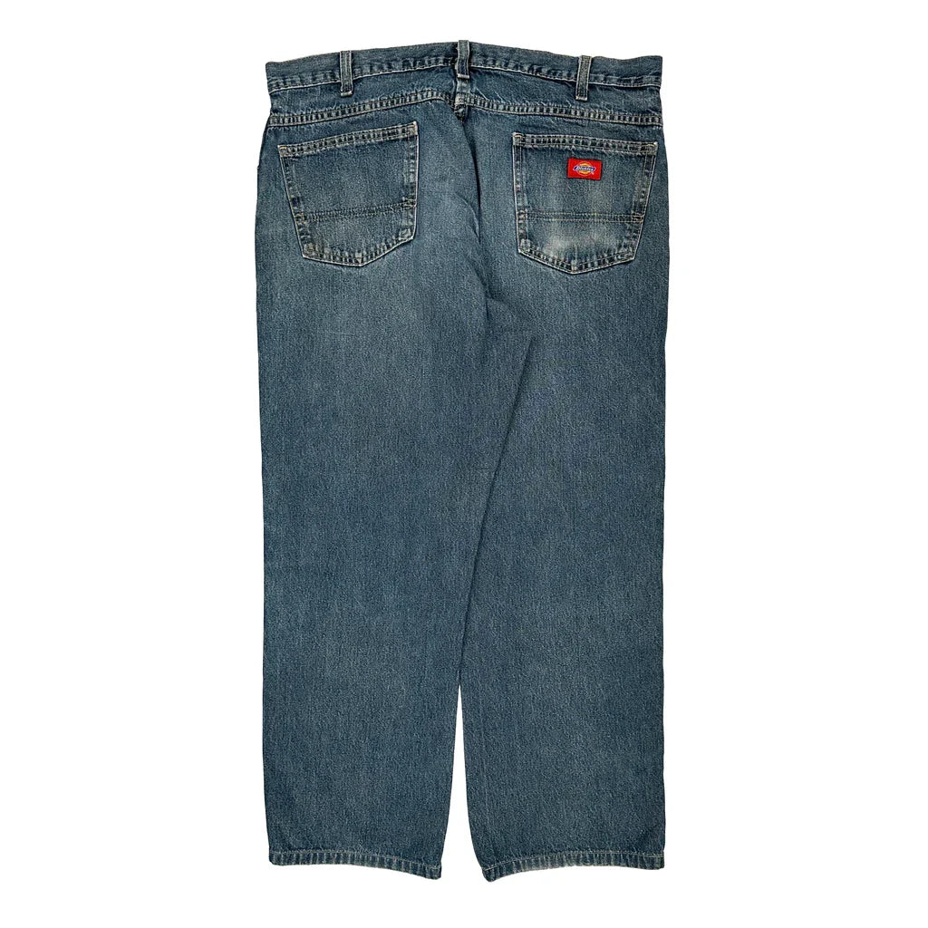 Dickies Jeans - 37W 29L Blue Cotton Refurbished - Thrifted (note: this is a term often used to describe second- refurbished available on Cerqular