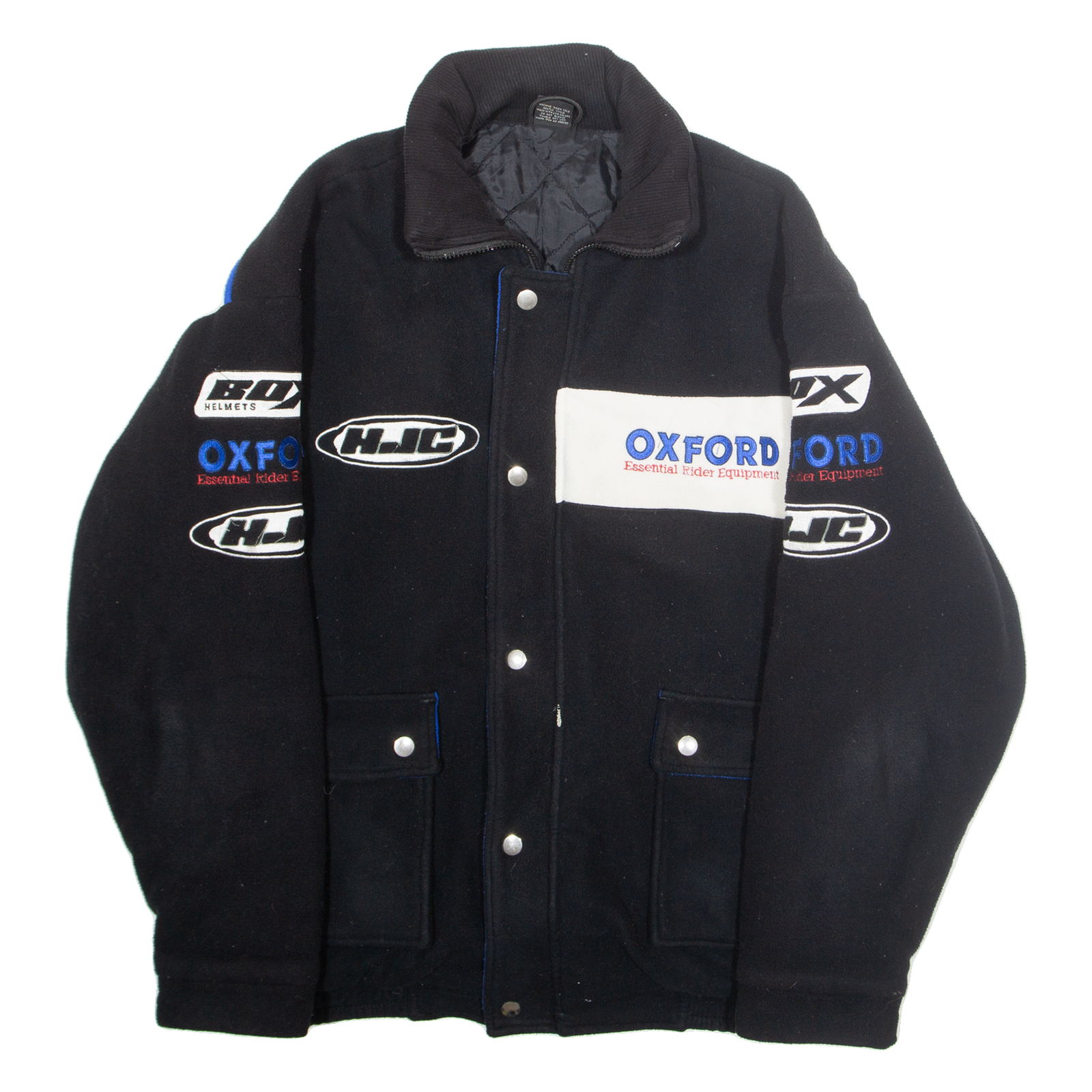 OXFORD ESSENTIAL RIDING EQUIPMENT Mens Biker Jacket Black XL Refurbished - N/A refurbished available on Cerqular