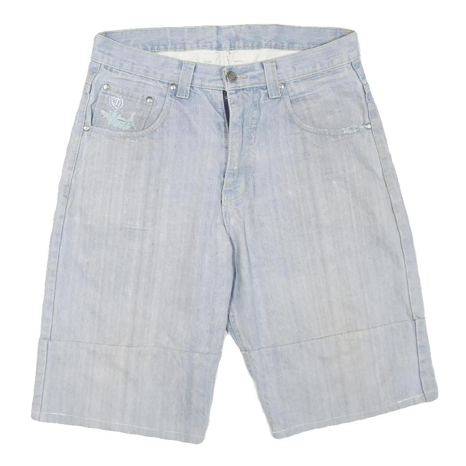 TOWNZ CLOTHING Mens Light Blue Denim Casual Shorts M W34 Relaxed Fit Pocketed Refurbished - N/A refurbished available on Cerqular