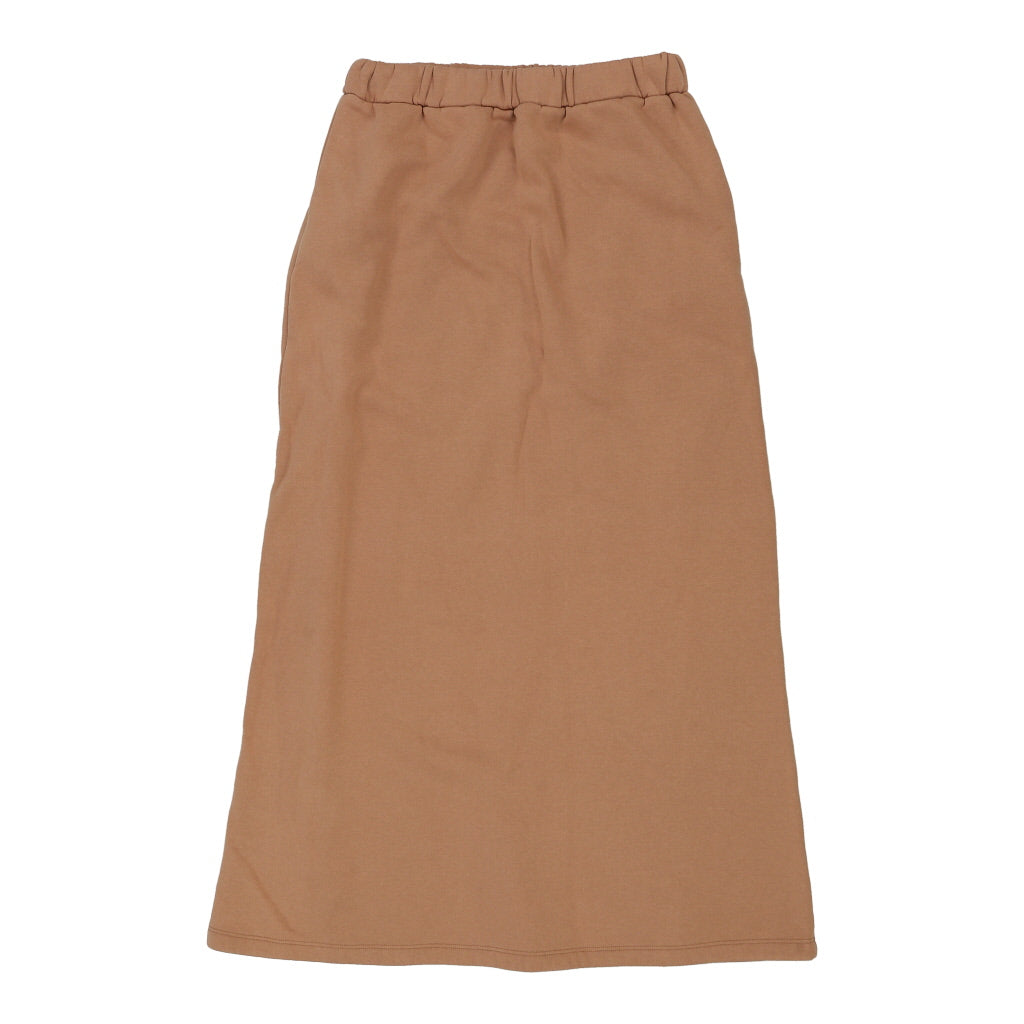 Unbranded Skirt - Large Brown Cotton Blend Refurbished - Thrifted (note: this is a term often used to describe second- refurbished available on Cerqular
