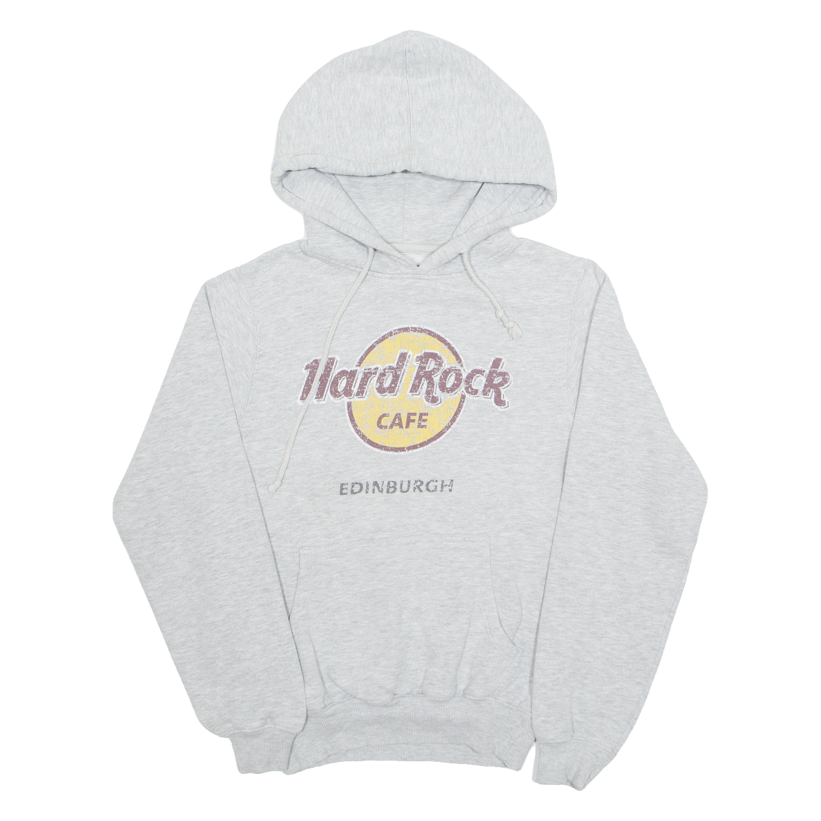 HARD ROCK CAFE Edinburgh Mens Grey Hoodie S Refurbished - N/A refurbished available on Cerqular