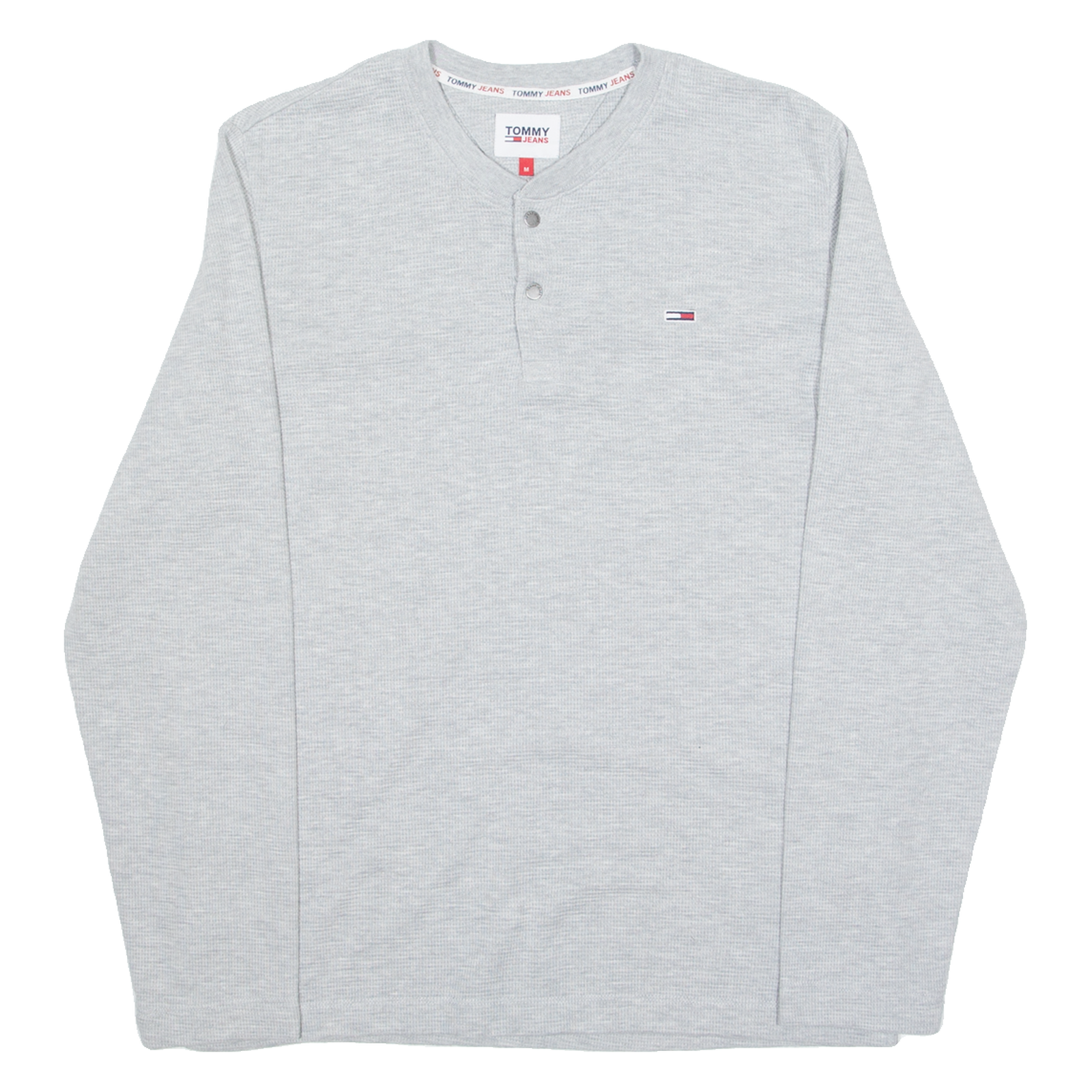 TOMMY HILFIGER Mens Polo Shirt Grey Long Sleeve M Refurbished - N/A refurbished available on Cerqular