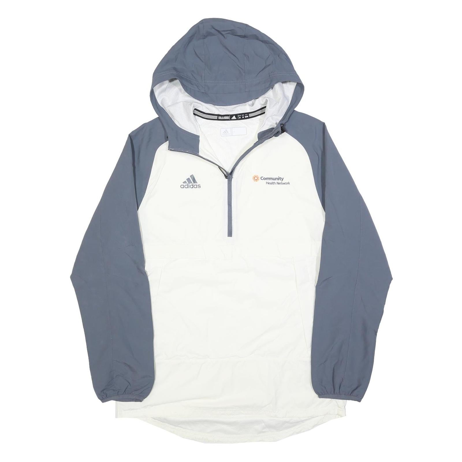 Buy ADIDAS Mens White & Grey Outdoor Jacket M Polyester Blend Hooded Zip Refurbished - $41.59 ADIDAS Mens White & Grey Outdoor Jacket M Polyester Blend Hooded Zip Refurbished - N/A refurbished available on Cerqular