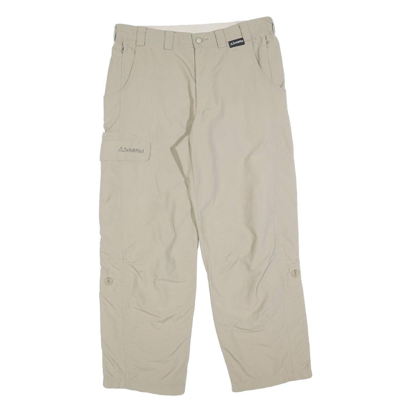 SCHOFFEL Womens Beige Regular Fit Straight Leg Trousers W32 L28 Lightweight Refurbished - N/A refurbished available on Cerqular