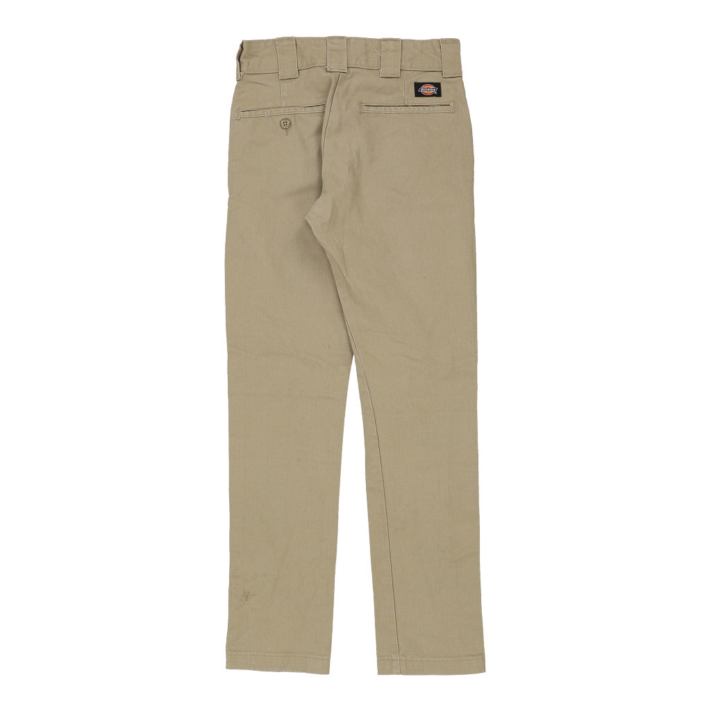 Dickies Skinny Trousers - 28W UK 8 Beige Polyester Blend Refurbished - Thrifted (note: this is a term often used to describe second- refurbished available on Cerqular