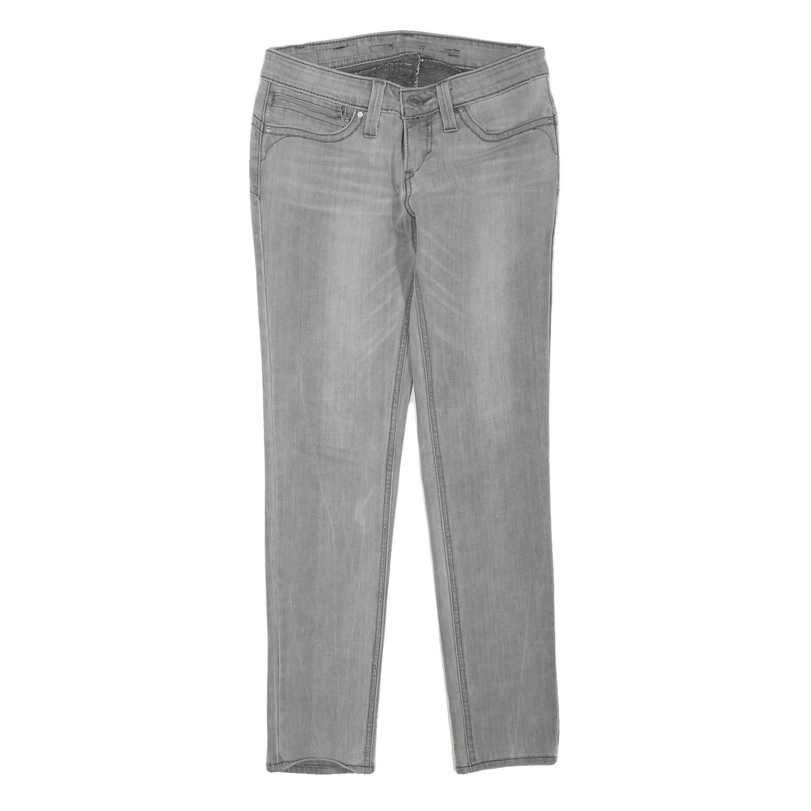 LEVI'S Womens Jeans Grey Regular Slim Denim Medium W27 L28 Classic Zip Pockets Refurbished - N/A refurbished available on Cerqular