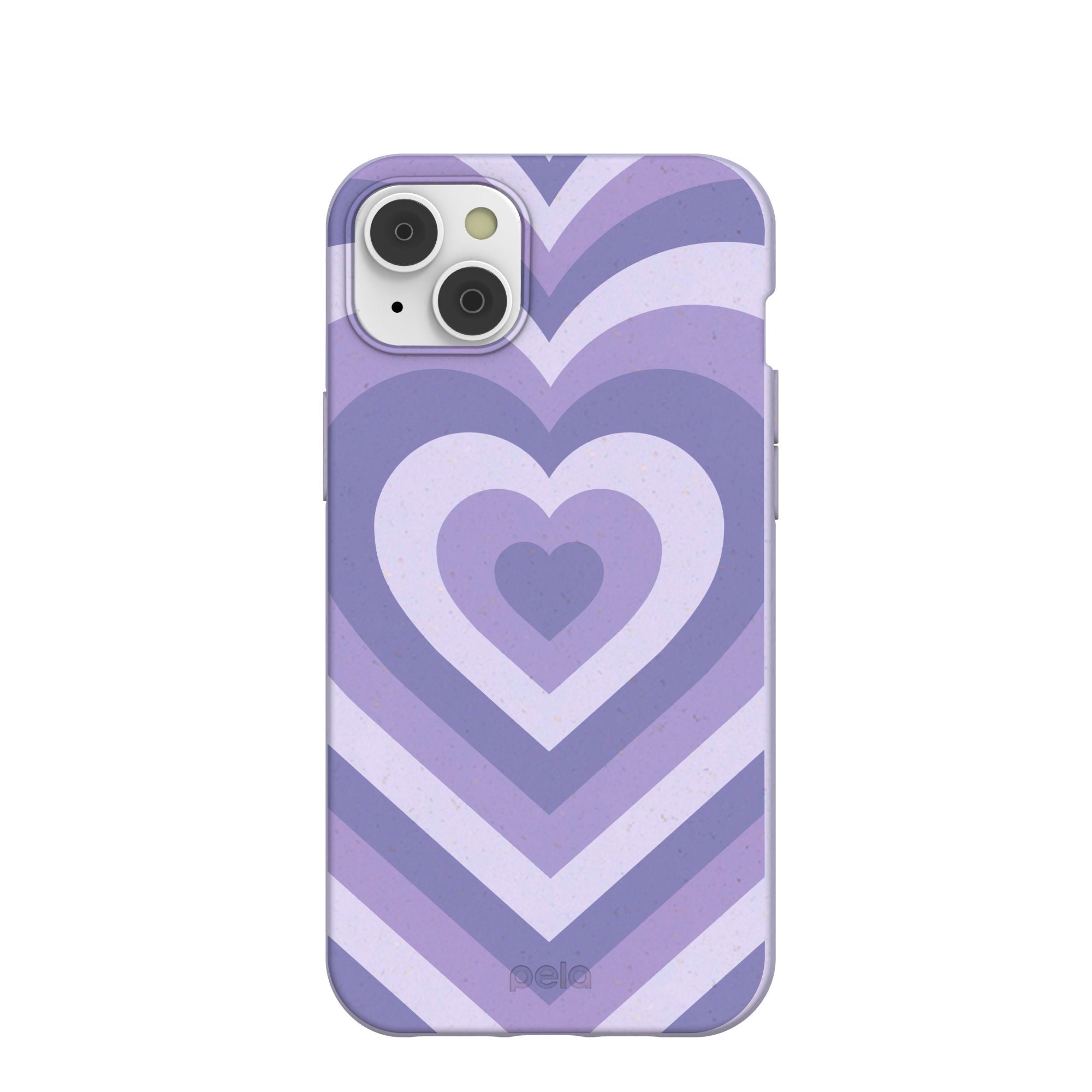 Lavender Power Hearts iPhone 14 Plus Case Refurbished - Pela Case refurbished available on Cerqular