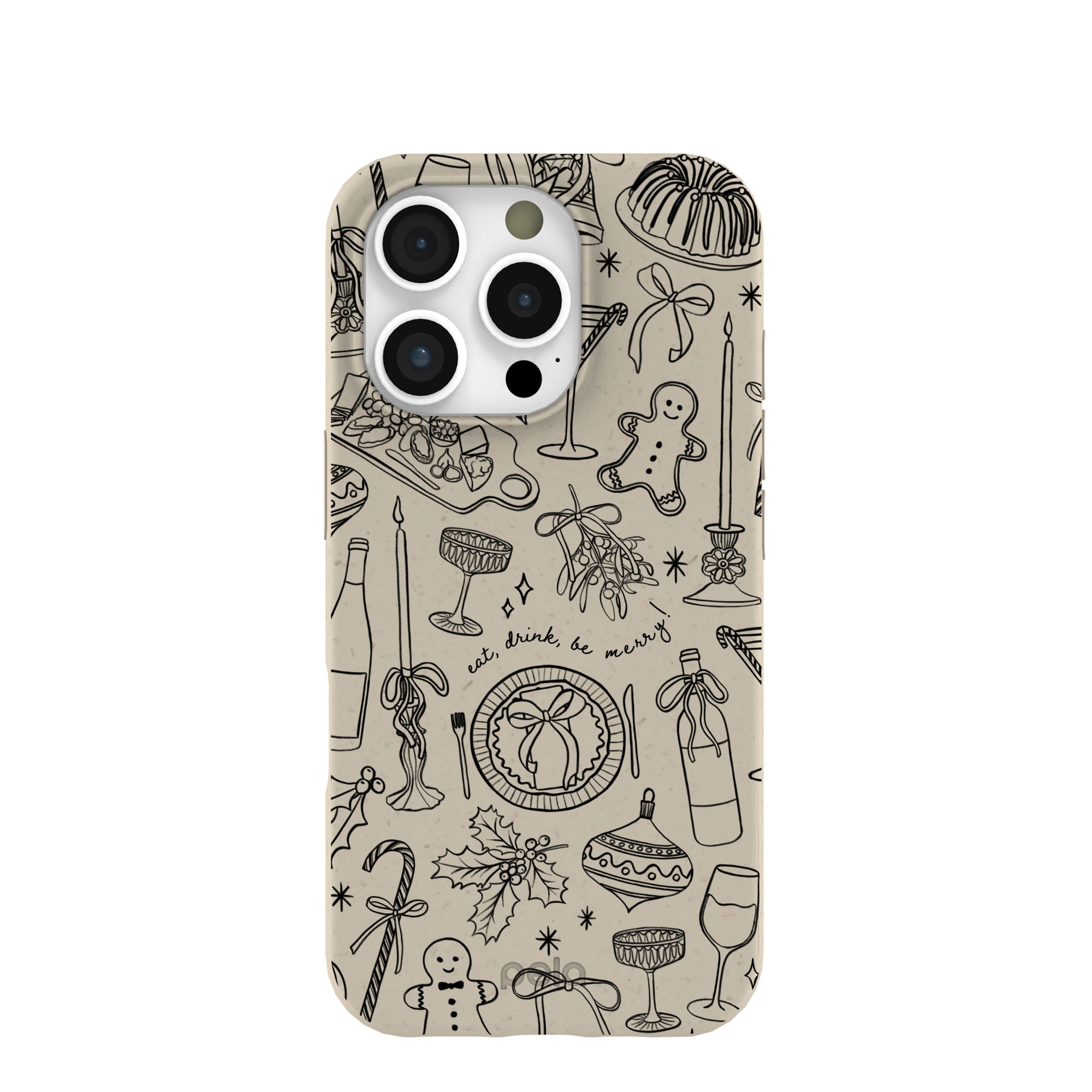 London Fog Holiday Dinner Party iPhone 16 Pro Case Refurbished - Pela Case refurbished available on Cerqular