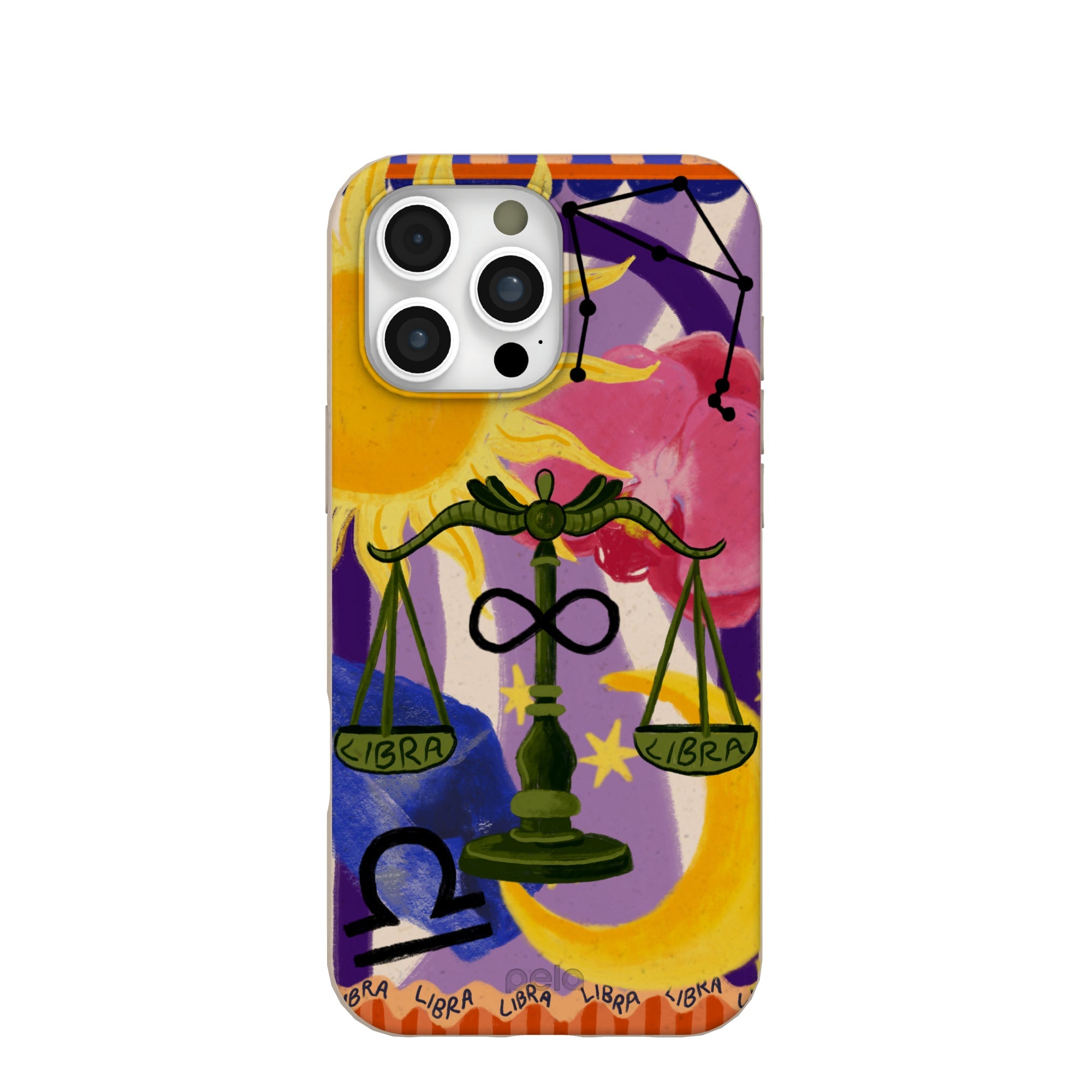 Seashell Libra Scale iPhone 16 Pro Max Case Refurbished - Pela Case refurbished available on Cerqular