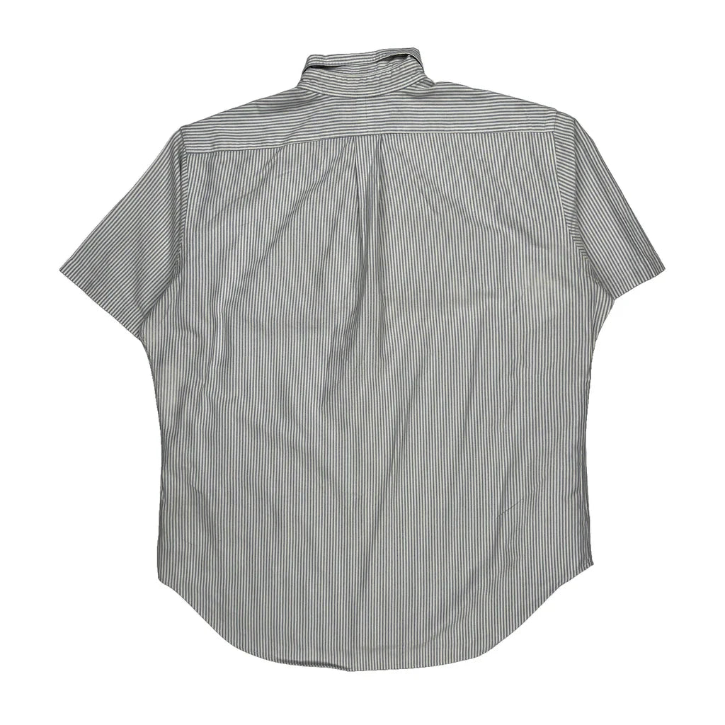 Buy Ralph Lauren Striped Short Sleeve Shirt - Large Blue Cotton Refurbished - $33.49 Ralph Lauren Striped Short Sleeve Shirt - Large Blue Cotton Refurbished - Thrifted (note: this is a term often used to describe second- refurbished available on Cerqular