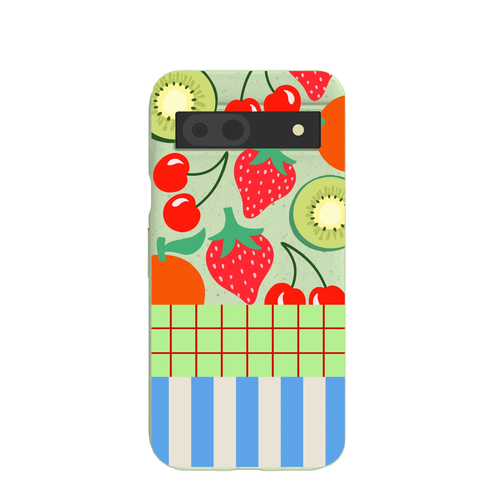 Buy Sage Green Fresh Picnic Google Pixel 8a Case Refurbished - $65.00 Sage Green Fresh Picnic Google Pixel 8a Case Refurbished - Pela Case refurbished available on Cerqular