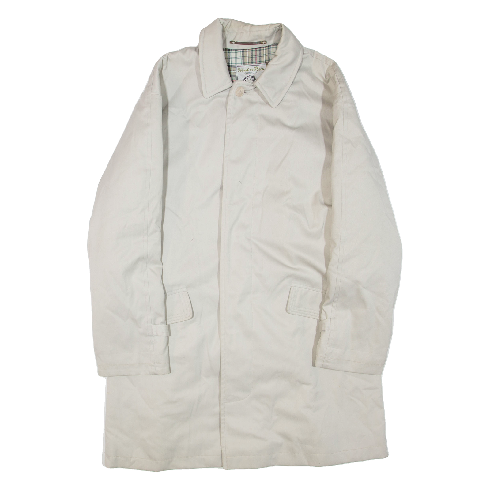 Buy WIND OR RAIN Belted Mens Trench Jacket Cream L Refurbished - $50.69 WIND OR RAIN Belted Mens Trench Jacket Cream L Refurbished - N/A refurbished available on Cerqular