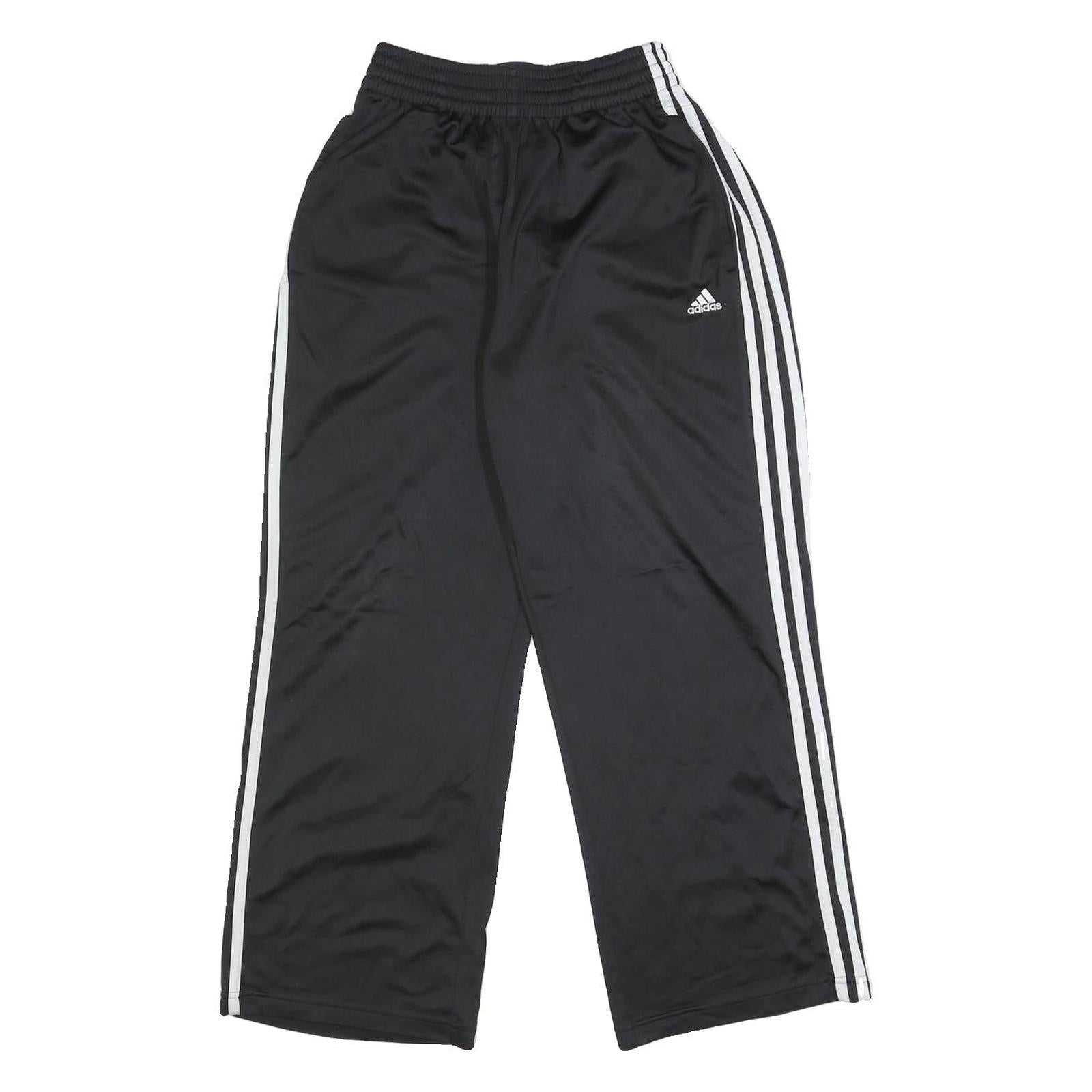 ADIDAS Womens Black Joggers Slim Tapered S W22 L26 Three Stripe Logo Casual Refurbished - N/A refurbished available on Cerqular