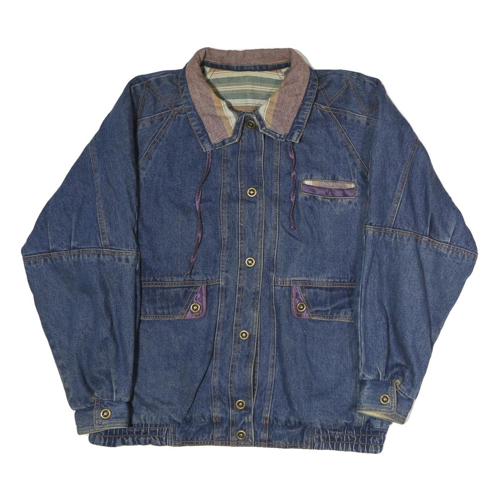 Buy Mens Blue Denim Button Jacket L Cotton Classic Casual Retro Style Refurbished - $51.99 Mens Blue Denim Button Jacket L Cotton Classic Casual Retro Style Refurbished - N/A refurbished available on Cerqular