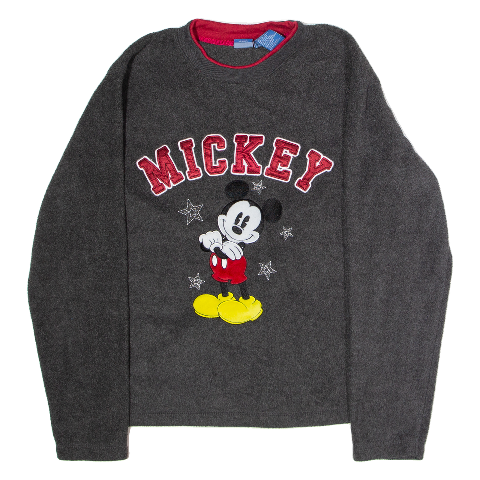 DISNEY Mickey Mouse Womens Fleece Grey Crew Neck M Refurbished - N/A refurbished available on Cerqular