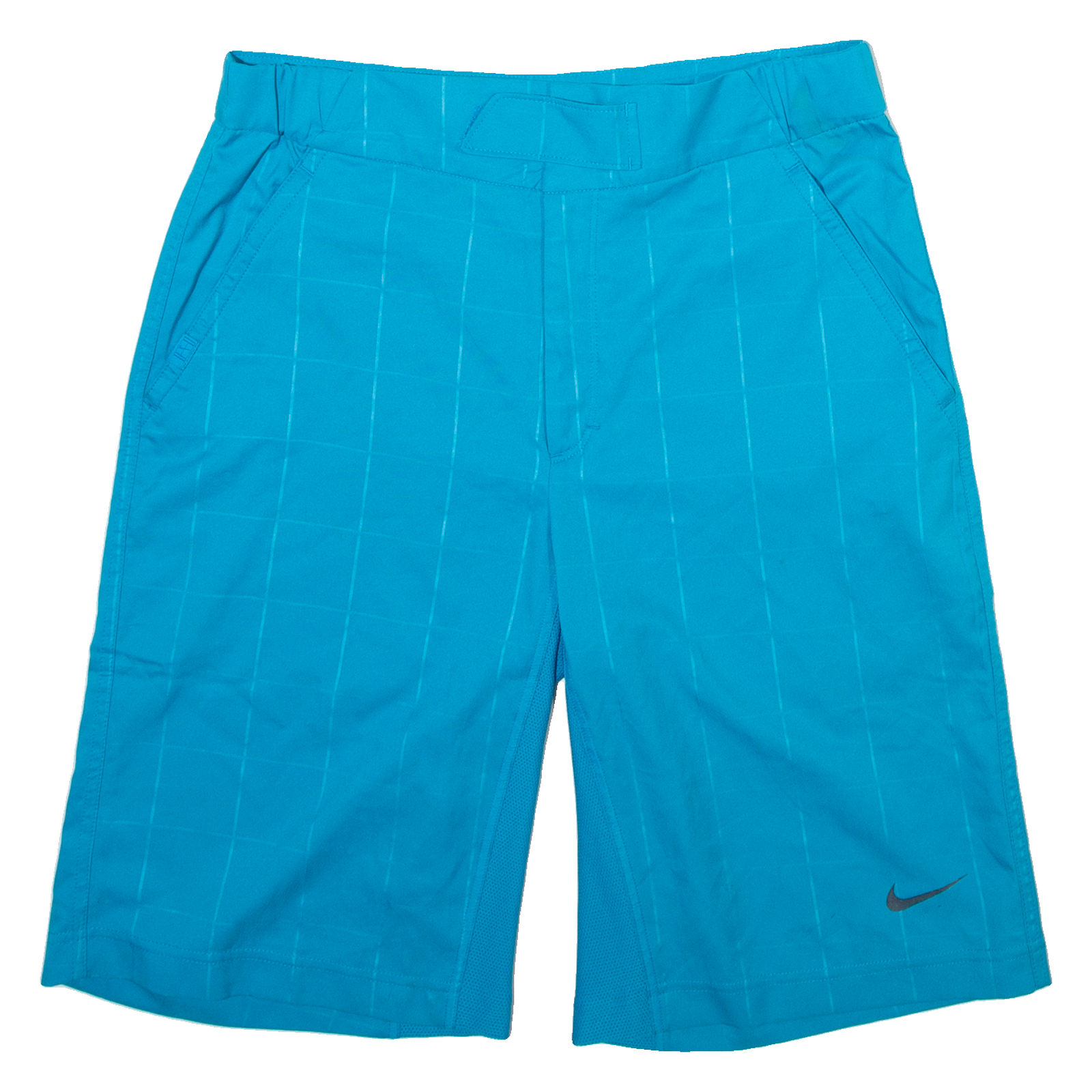 NIKE Mens Casual Shorts Blue Check S W31 Refurbished - N/A refurbished available on Cerqular