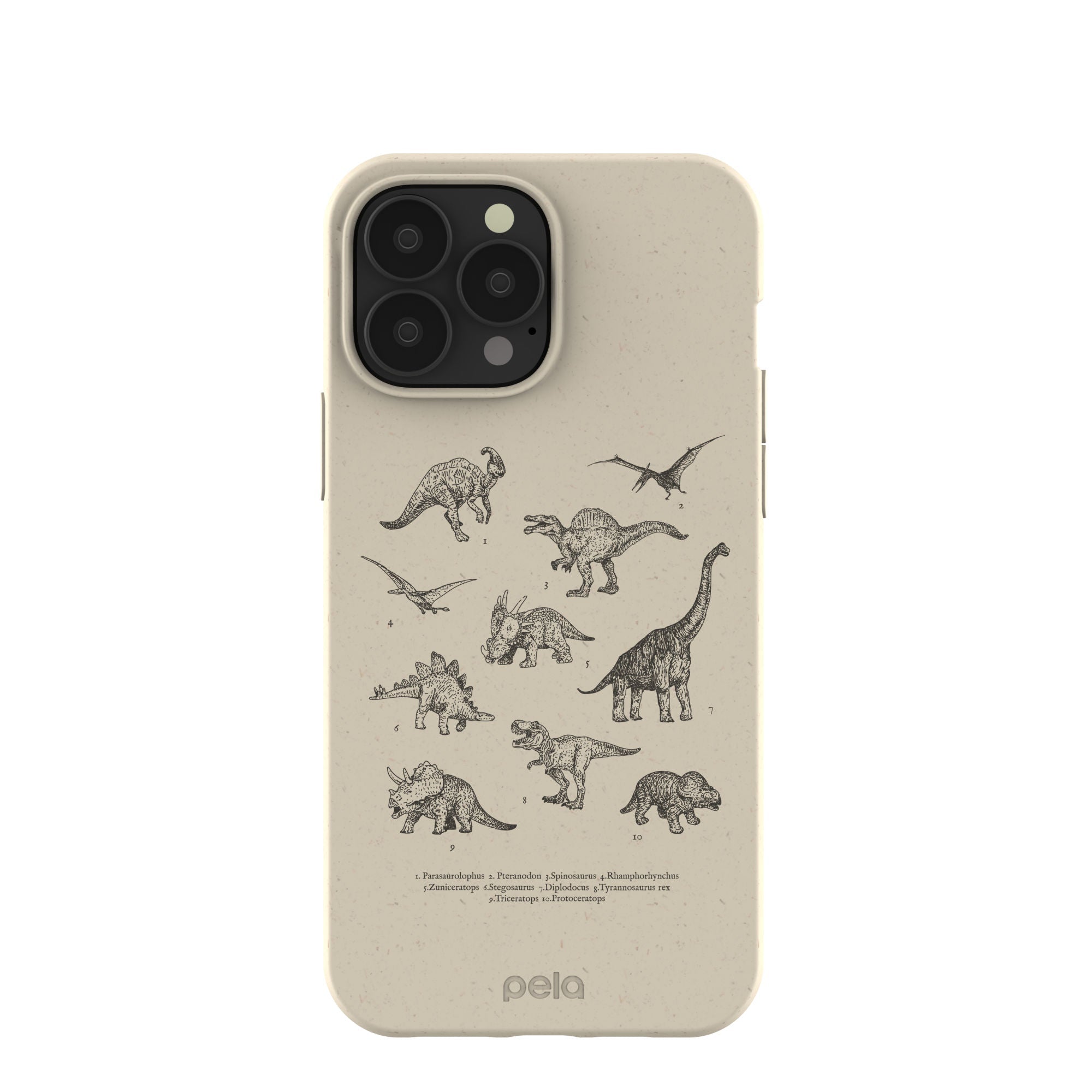 London Fog Dinosaurology iPhone 13 Pro Max Case Refurbished - Pela Case refurbished available on Cerqular