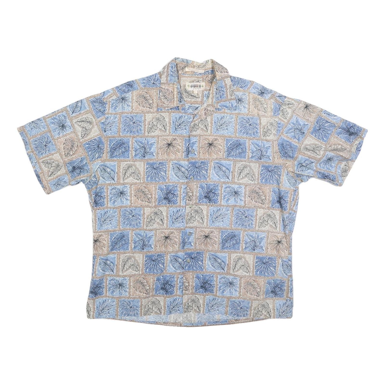 Buy CAMPIA Mens Blue & Beige Pattern Cotton Shirt XL Casual Summer Short Sleeve Refurbished - $19.49 CAMPIA Mens Blue & Beige Pattern Cotton Shirt XL Casual Summer Short Sleeve Refurbished - N/A refurbished available on Cerqular