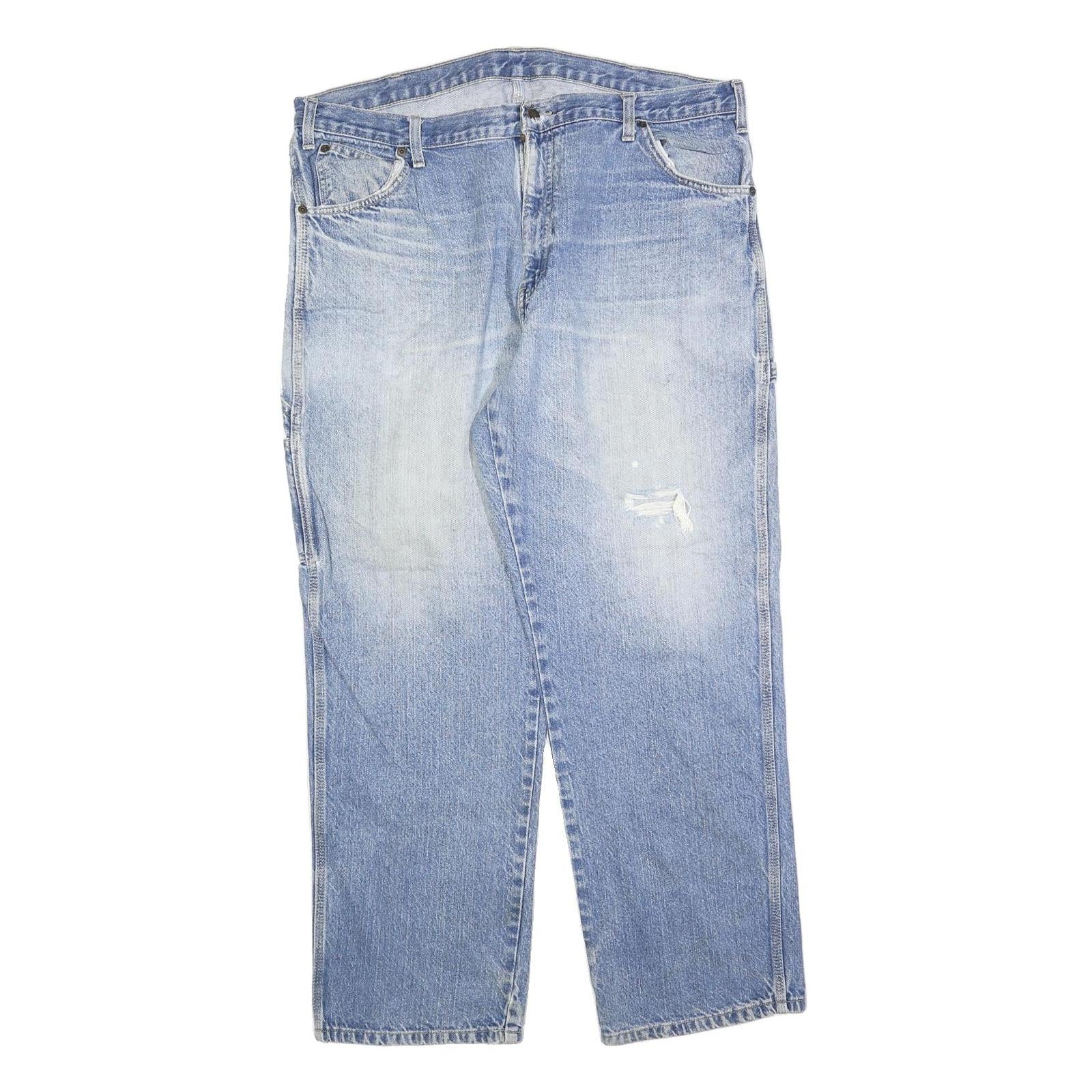 DICKIES Mens Relaxed Blue Jeans Denim Light W40 L30 Zip Pocket Casual Refurbished - N/A refurbished available on Cerqular
