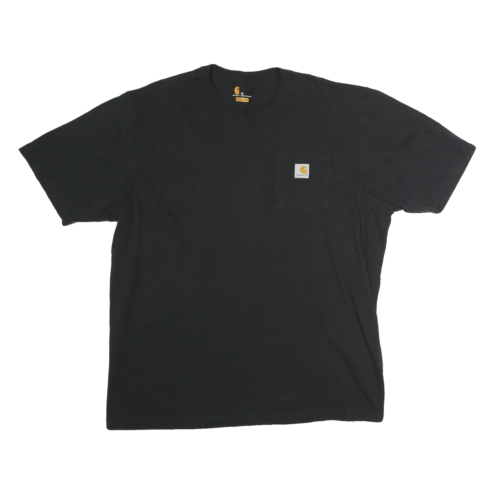 CARHARTT Mens Black T-Shirt XL Short Sleeve Crew Neck Workwear Pocket Logo Refurbished - N/A refurbished available on Cerqular
