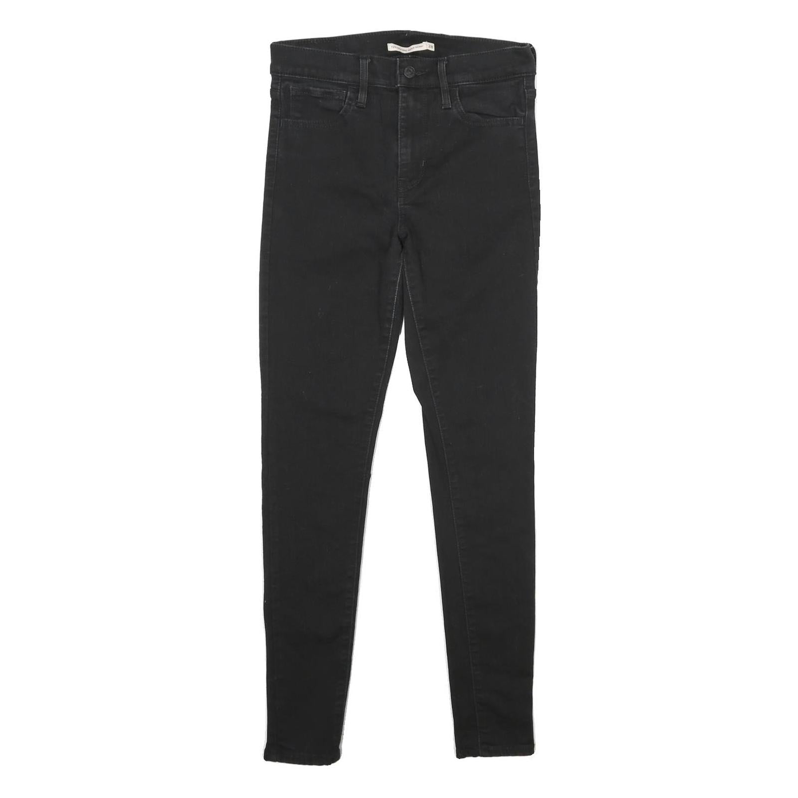 LEVI'S 720 High Rise Super Skinny Womens Jeans Black Slim Skinny Denim Dark W28 Refurbished - N/A refurbished available on Cerqular