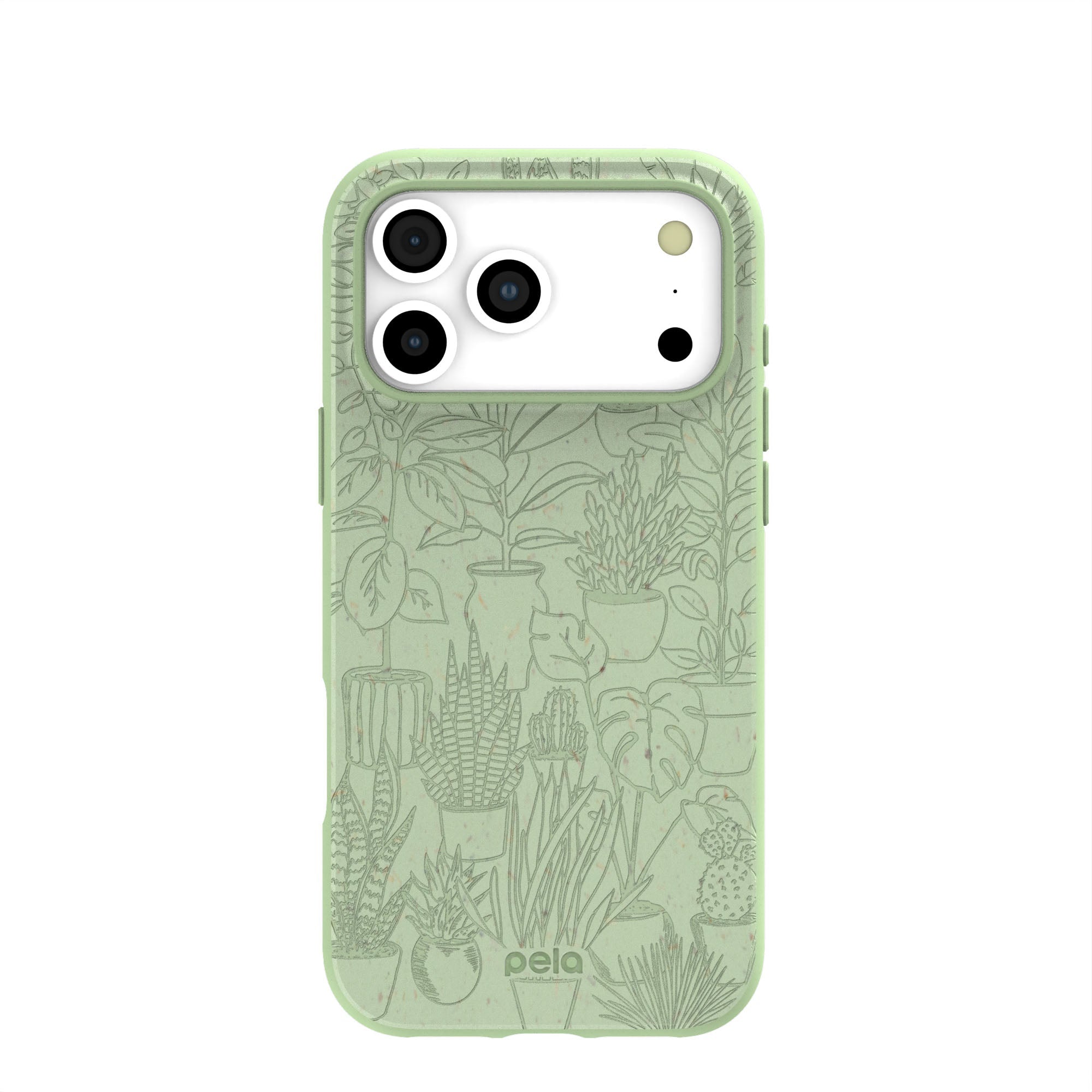 Sage Green Green Oasis iPhone 17 Pro Max Case | MagSafe Compatibility: Without MagSafe Refurbished - Pela Case refurbished available on Cerqular