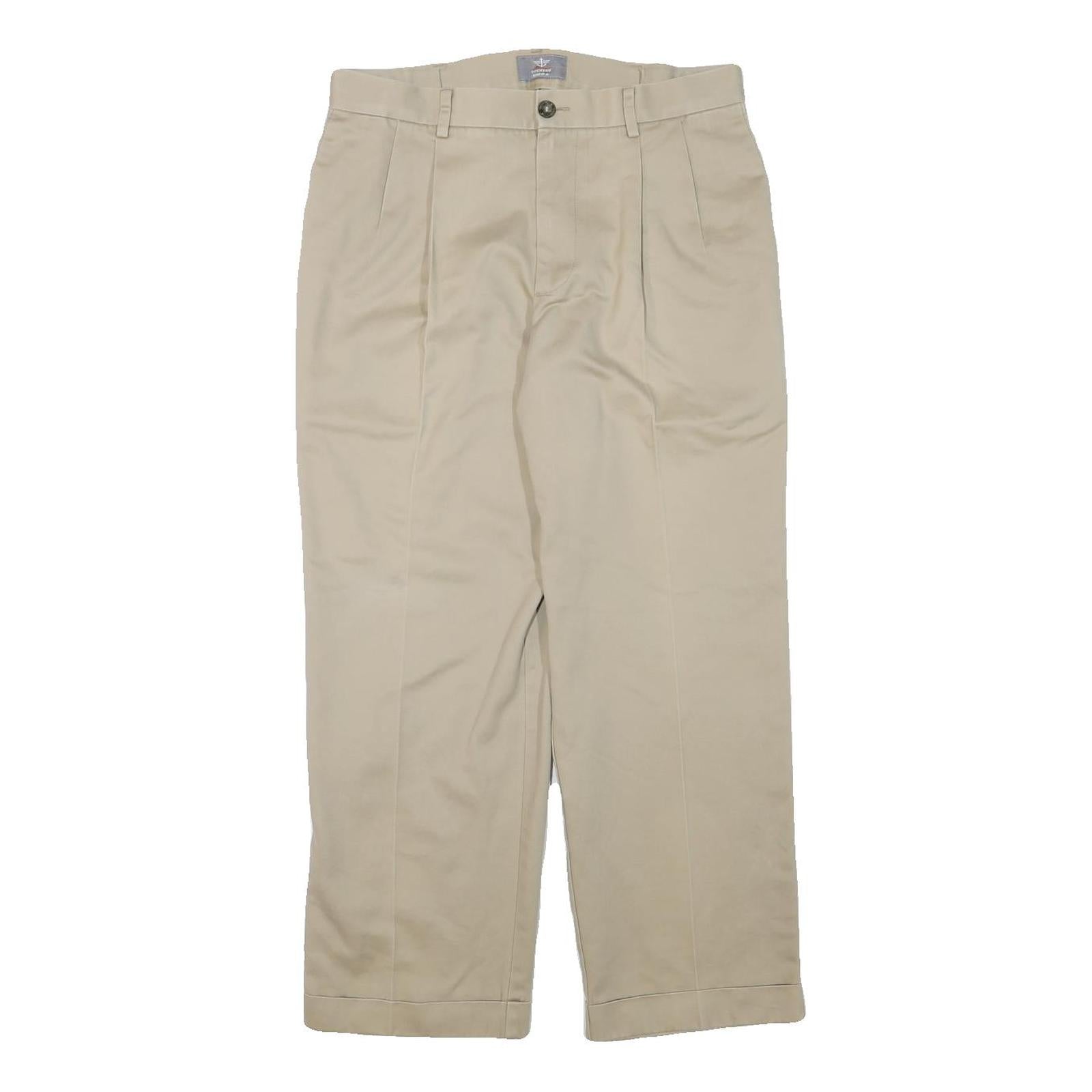 Buy DOCKERS Mens Cotton Blend Beige Relaxed Straight Leg Trousers W31 L27 Casual Refurbished - $33.79 DOCKERS Mens Cotton Blend Beige Relaxed Straight Leg Trousers W31 L27 Casual Refurbished - N/A refurbished available on Cerqular