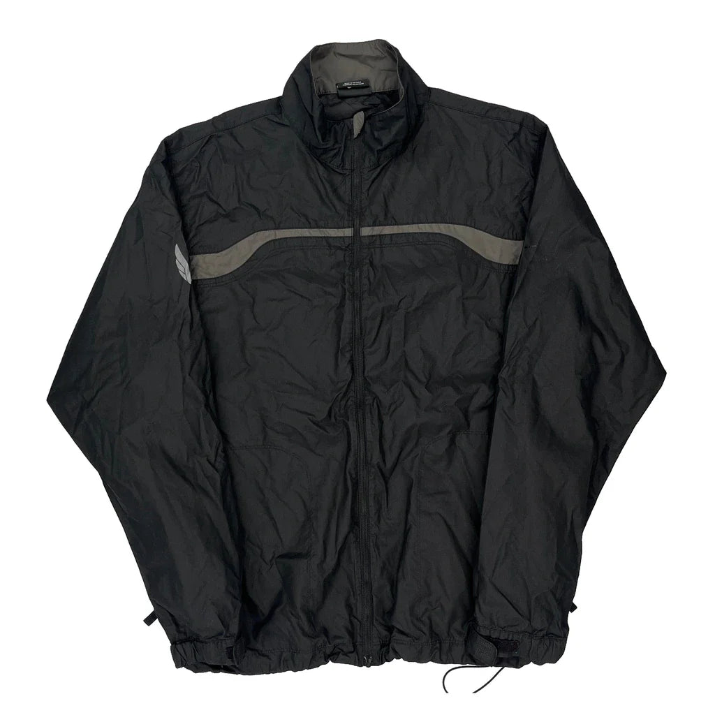 USa Track & Field Nike Golf Jacket - Medium Black Polyester Refurbished - Thrifted (note: this is a term often used to describe second- refurbished available on Cerqular