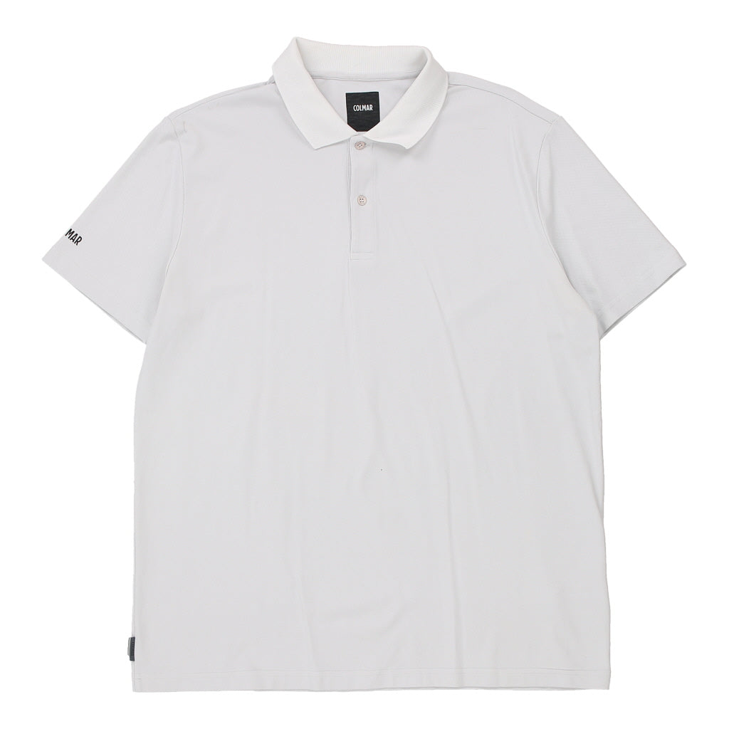 Colmar Polo Shirt - XL White Cotton | Size: x-large Refurbished - Thrifted (note: this is a term often used to describe second- refurbished available on Cerqular