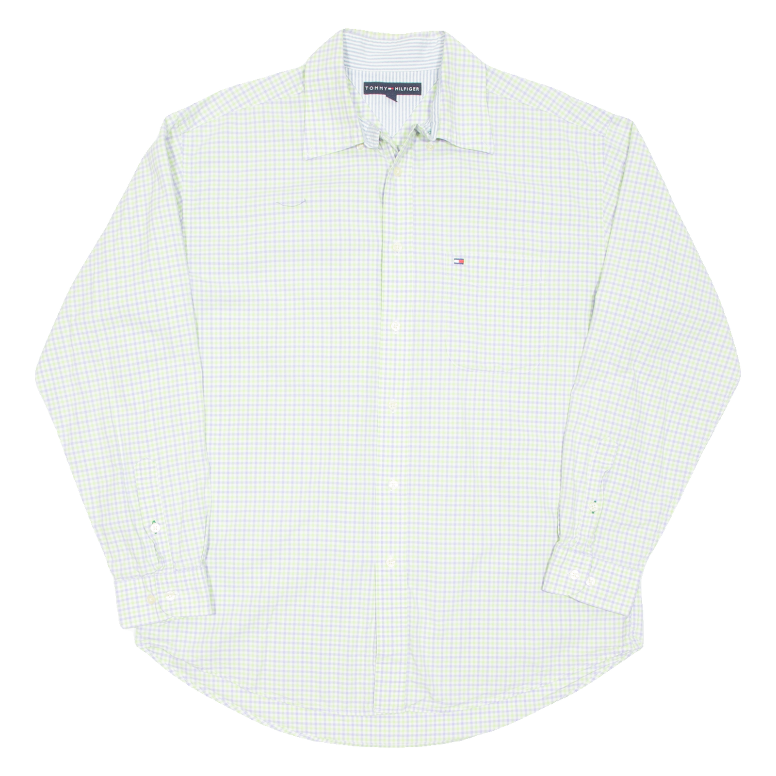 Buy TOMMY HILFIGER Mens Shirt Green Check Long Sleeve L Refurbished - $31.19 TOMMY HILFIGER Mens Shirt Green Check Long Sleeve L Refurbished - N/A refurbished available on Cerqular