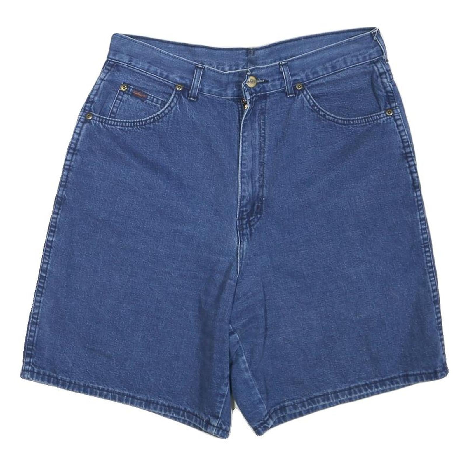 CHIC Womens Denim Blue Shorts M W34 Casual Cotton Blend Classic Fit Refurbished - N/A refurbished available on Cerqular