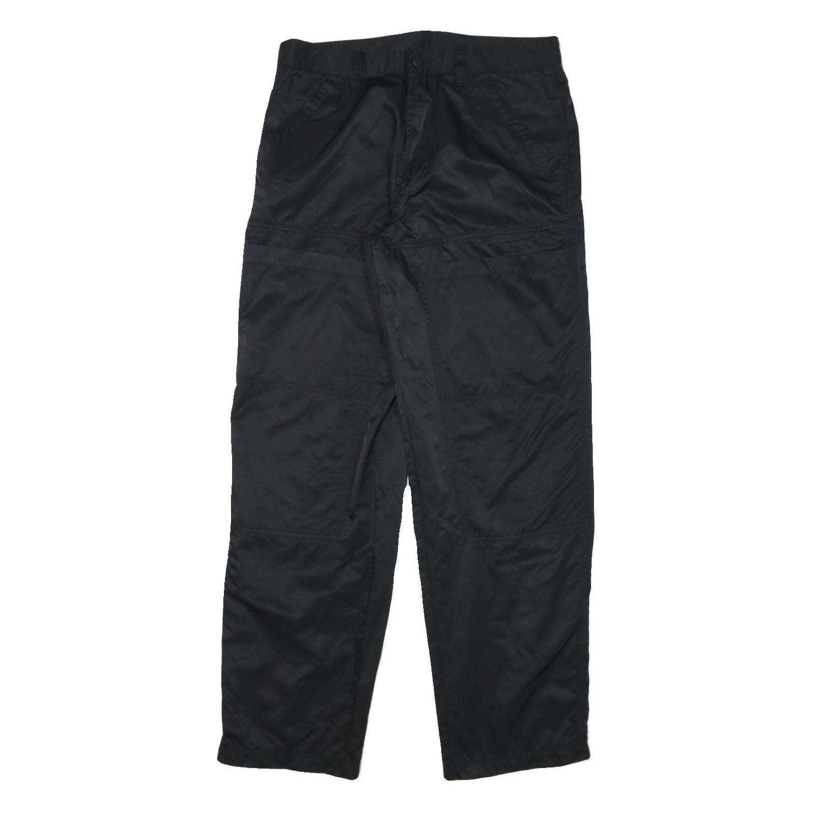 KJB Mens Polyester Blend Black Relaxed Fit Straight Trousers W32 L31 Comfortable Refurbished - N/A refurbished available on Cerqular