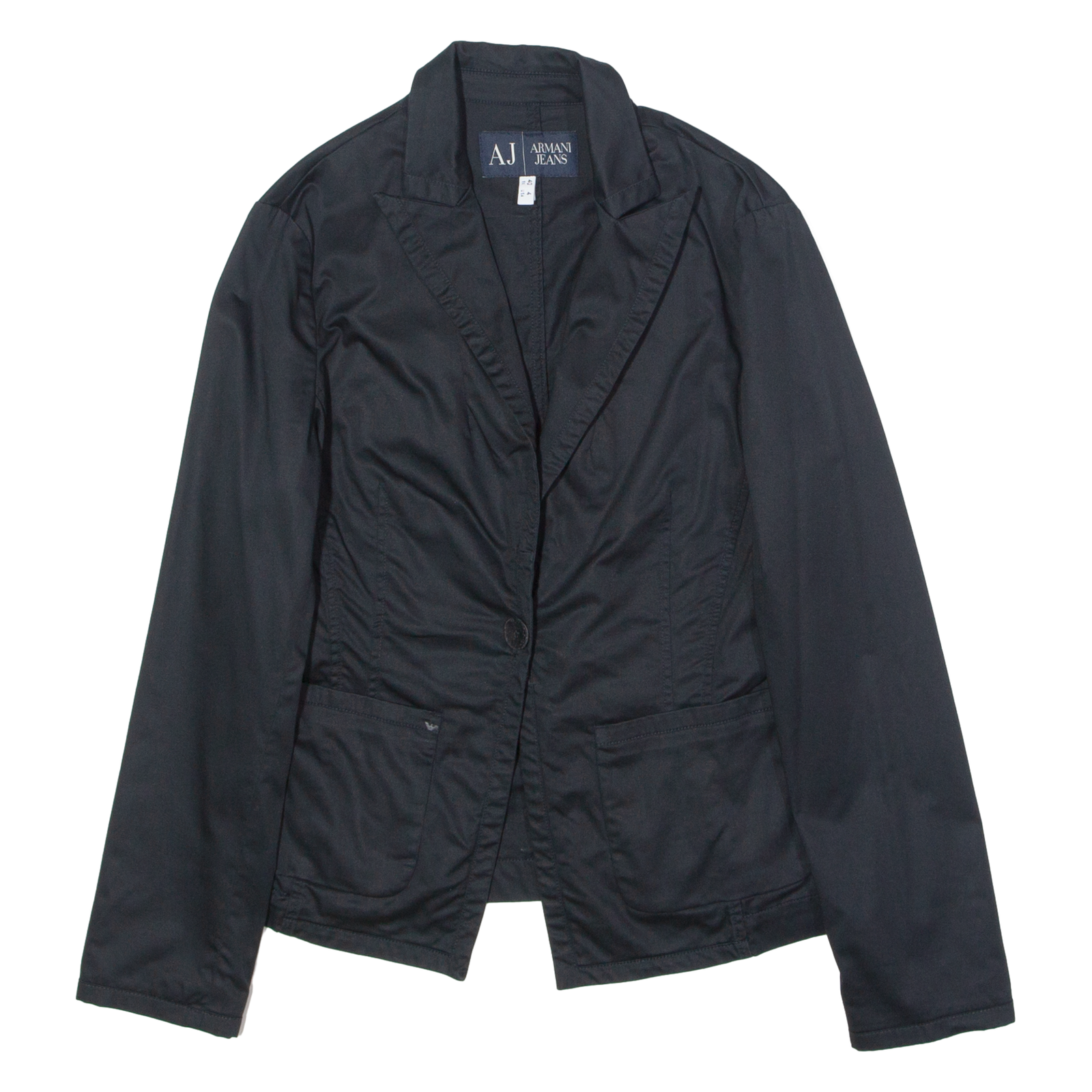 ARMANI JEANS Womens Blazer Jacket Black UK 8 Refurbished - N/A refurbished available on Cerqular