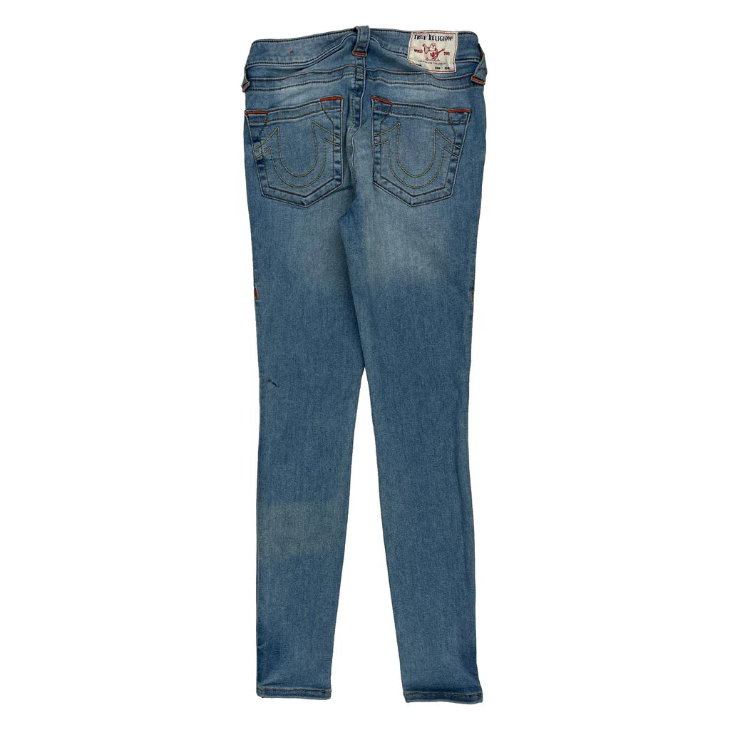 True Religion Skinny Jeans - 26W UK 4 Light Wash Cotton Blend Refurbished - Thrifted (note: this is a term often used to describe second- refurbished available on Cerqular