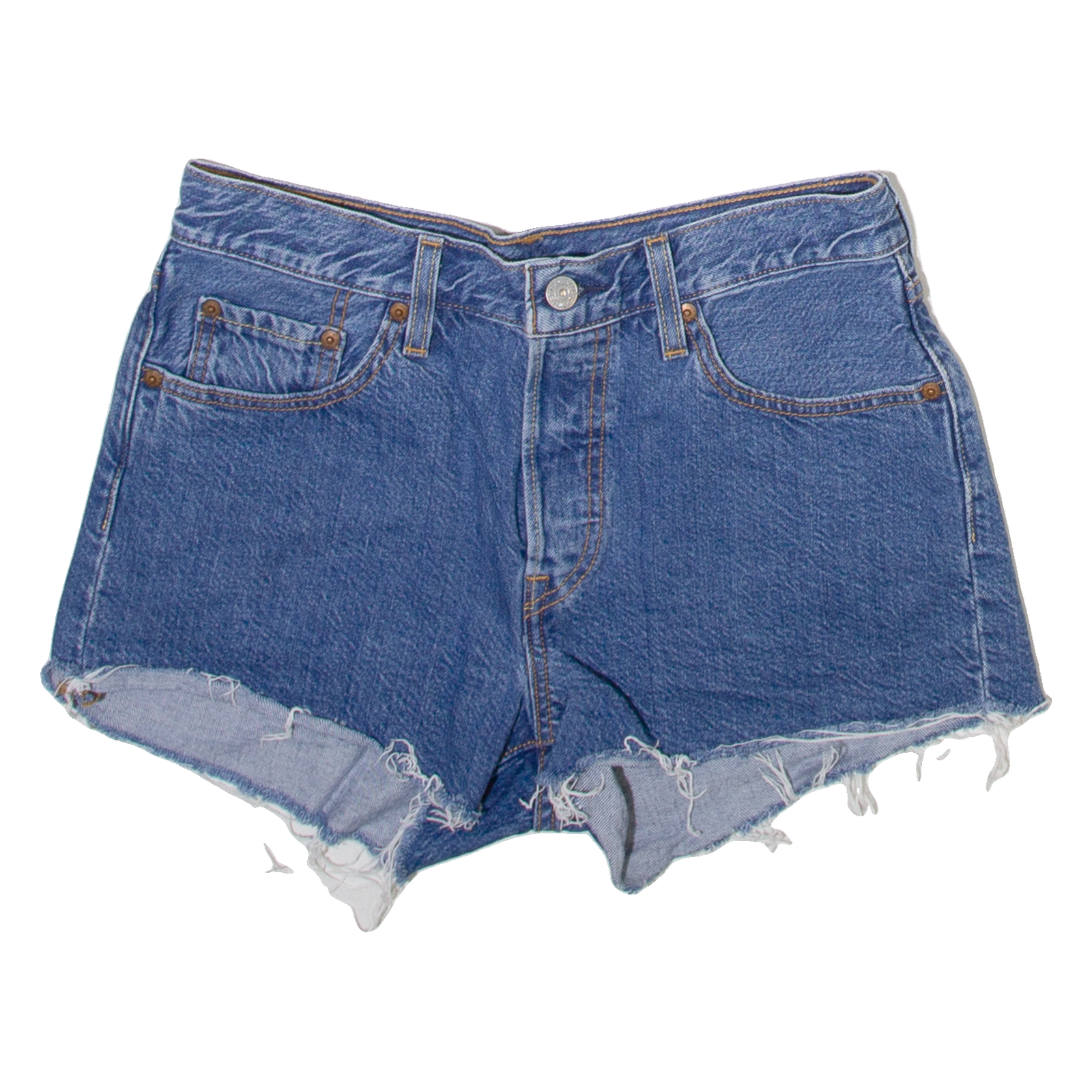 LEVI'S 501 Womens Denim Shorts Blue S W28 Refurbished - N/A refurbished available on Cerqular